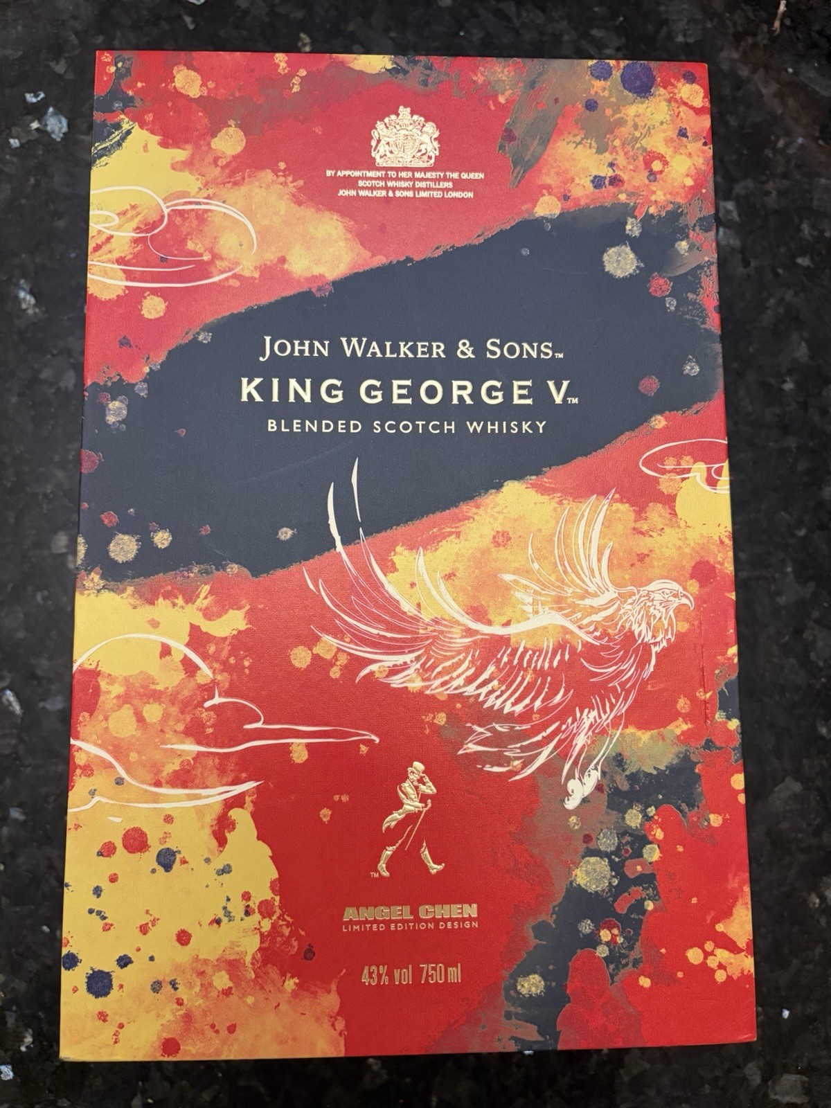 JOHN WALKER & SONS KING GEORGE V Angel Chen Limited  Edition Bottle W/ Box