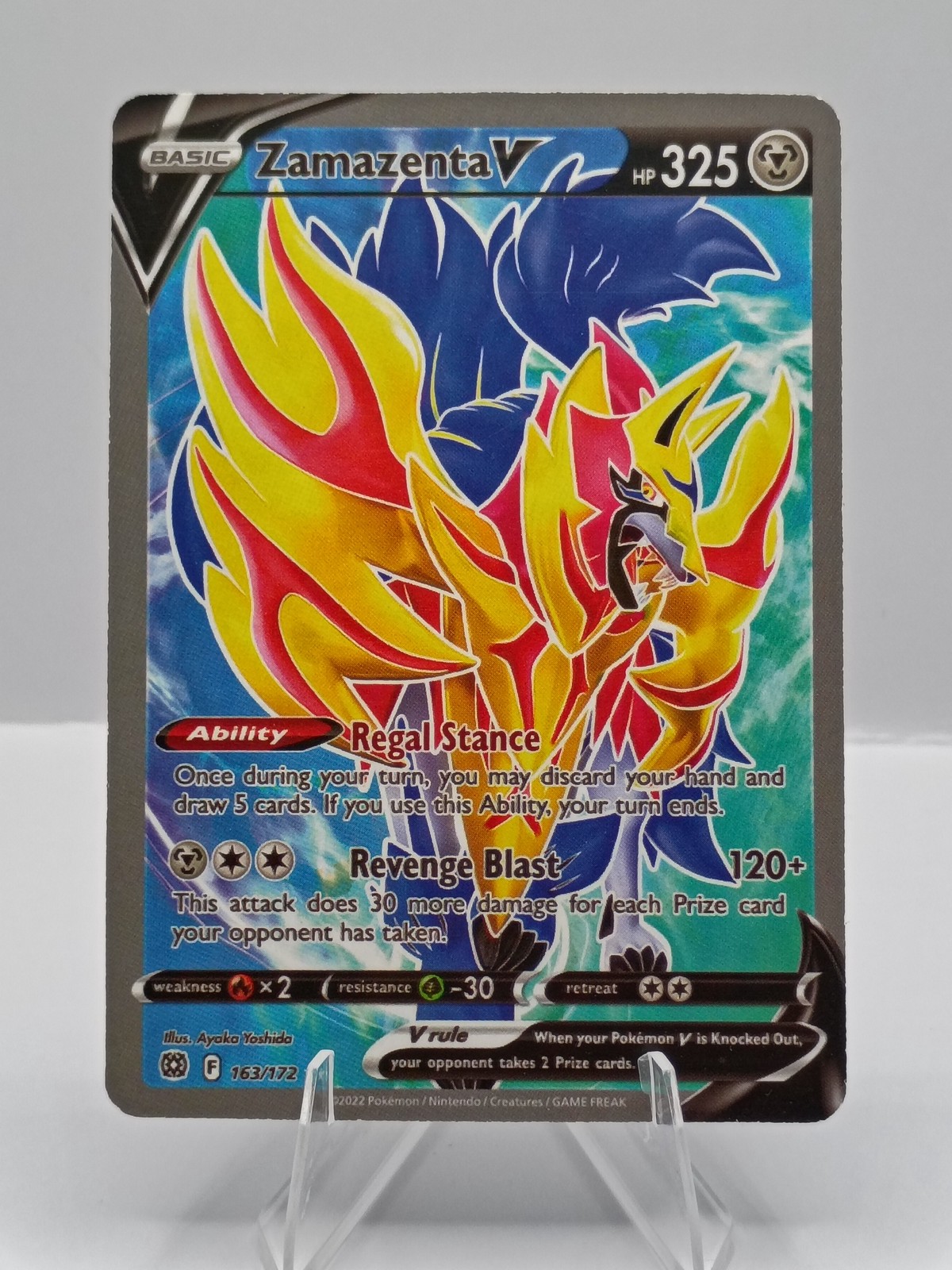 SWSH09: Brilliant Stars #163/172 Zamazenta V (Full Art)