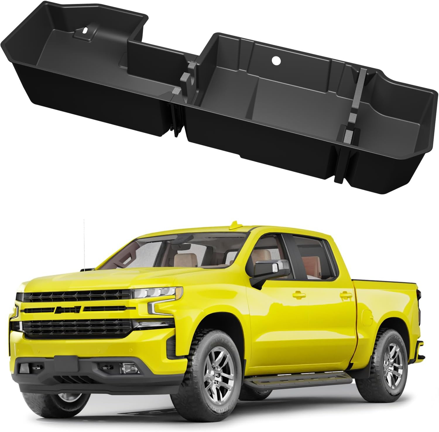 Under Seat Storage Boxes for 19-26 Chevy Silverado 1500 & GMC Sierra 1500
