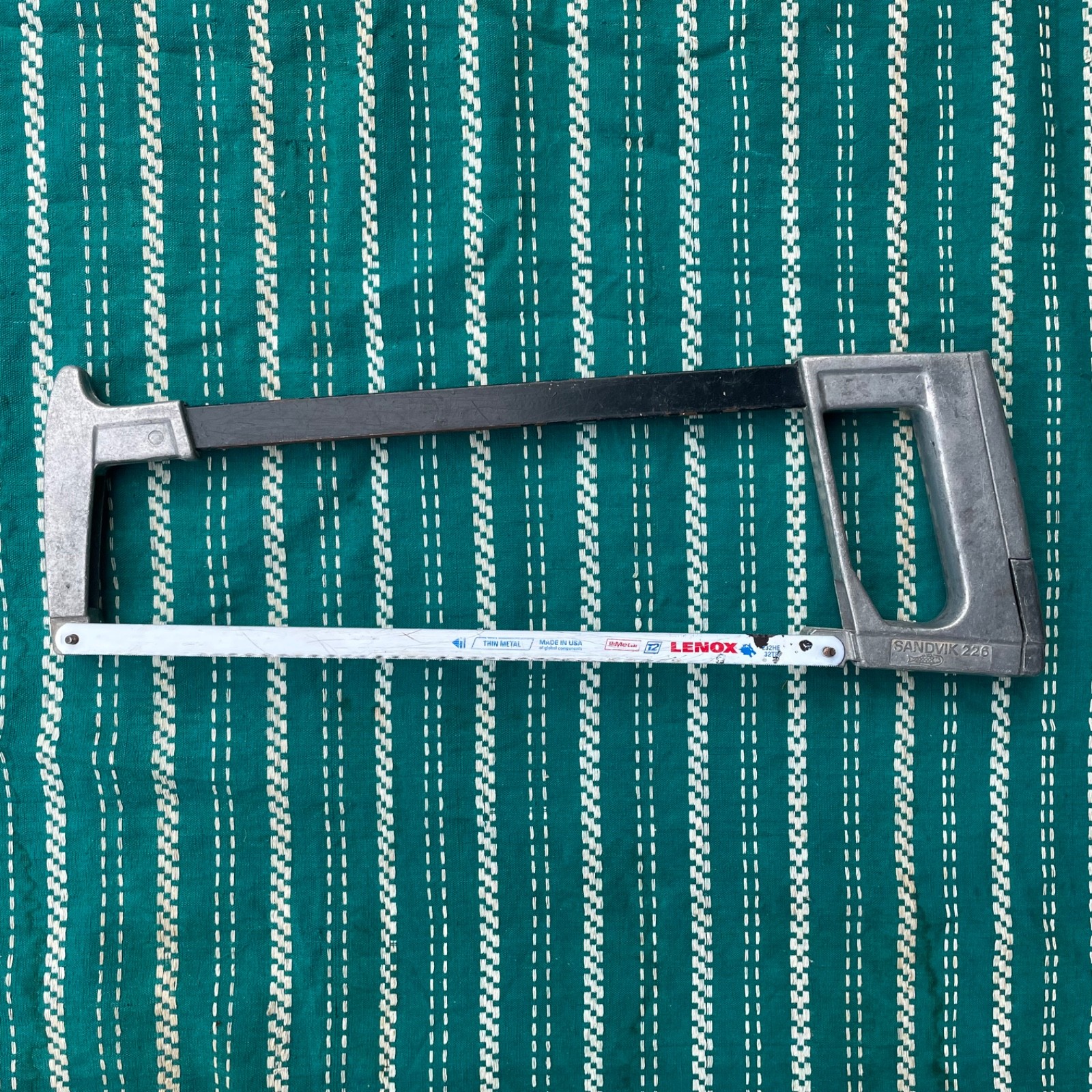 Vintage Sandvik 226 Aluminum Frame Hacksaw