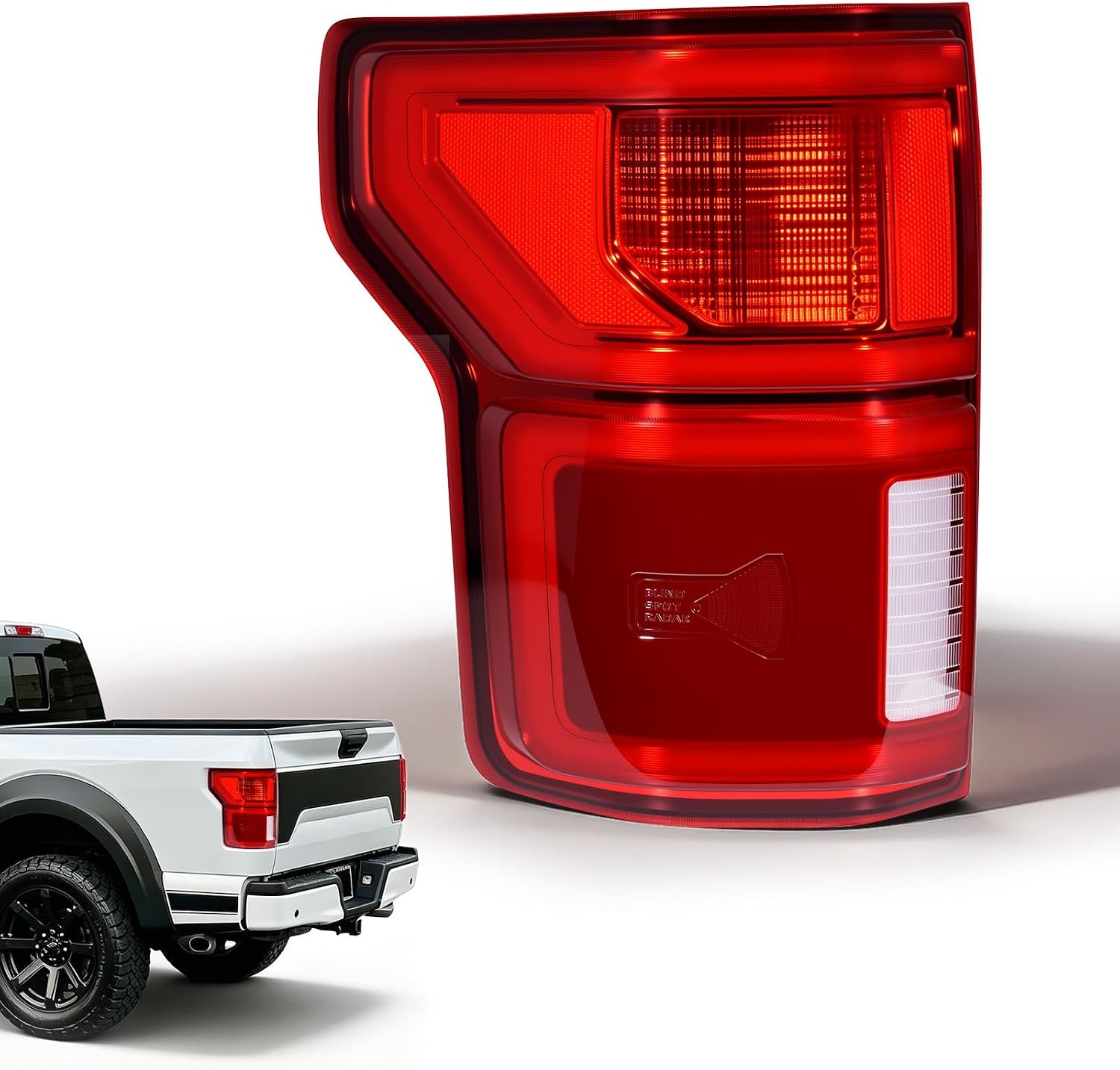 LED Tail Lights Compatible with 2018 2019 2020 Ford F150 with BlindSpot Left Dri LED Tail Lights Compatible with 2018 2019 2020 Ford F150 with BlindSpot Left Dri
