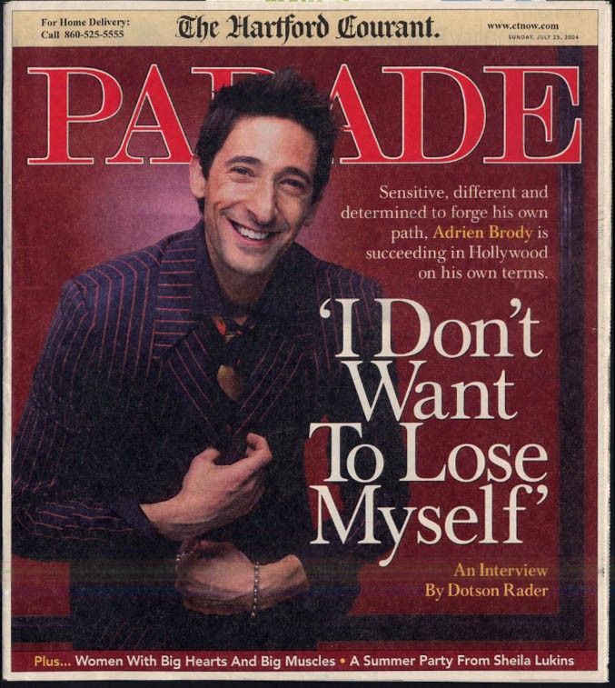 PARADE Magazine 7/21 2004 Adrien Brody; Kerry Washington Strongest Woman Contest