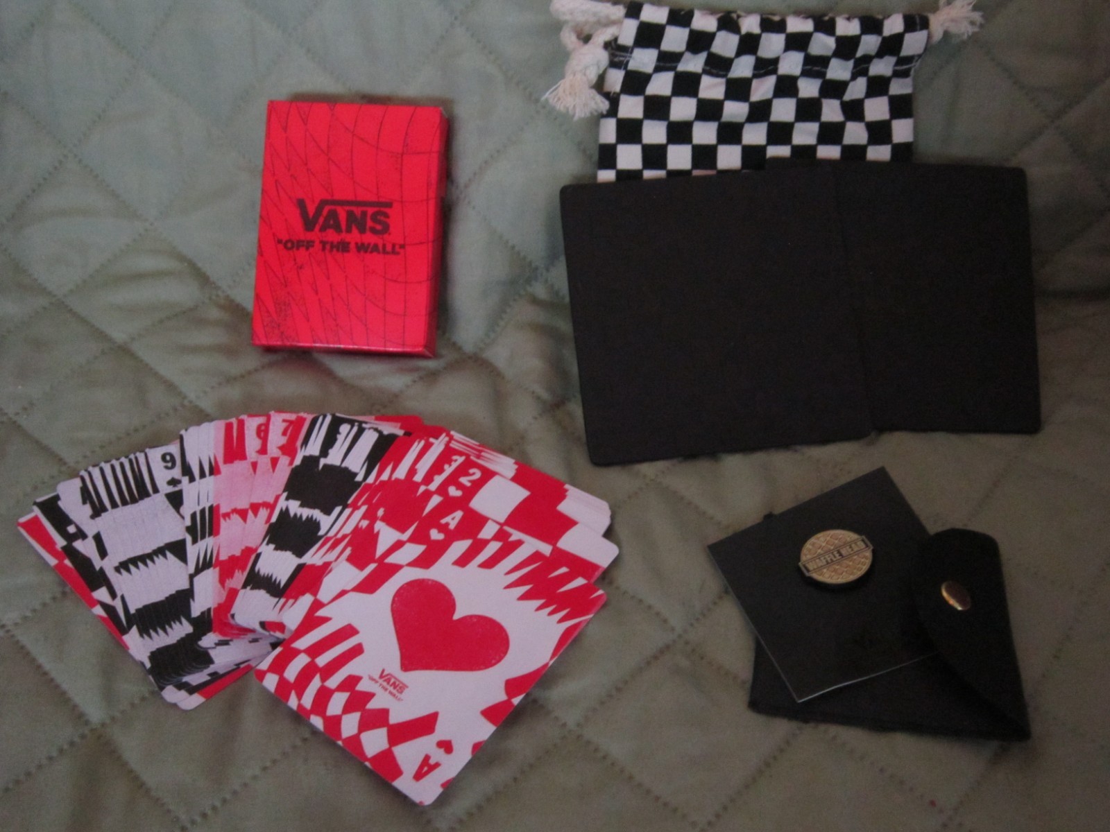Vans Family Off the Wall Coasters, Cards & Waffle Head pin.
