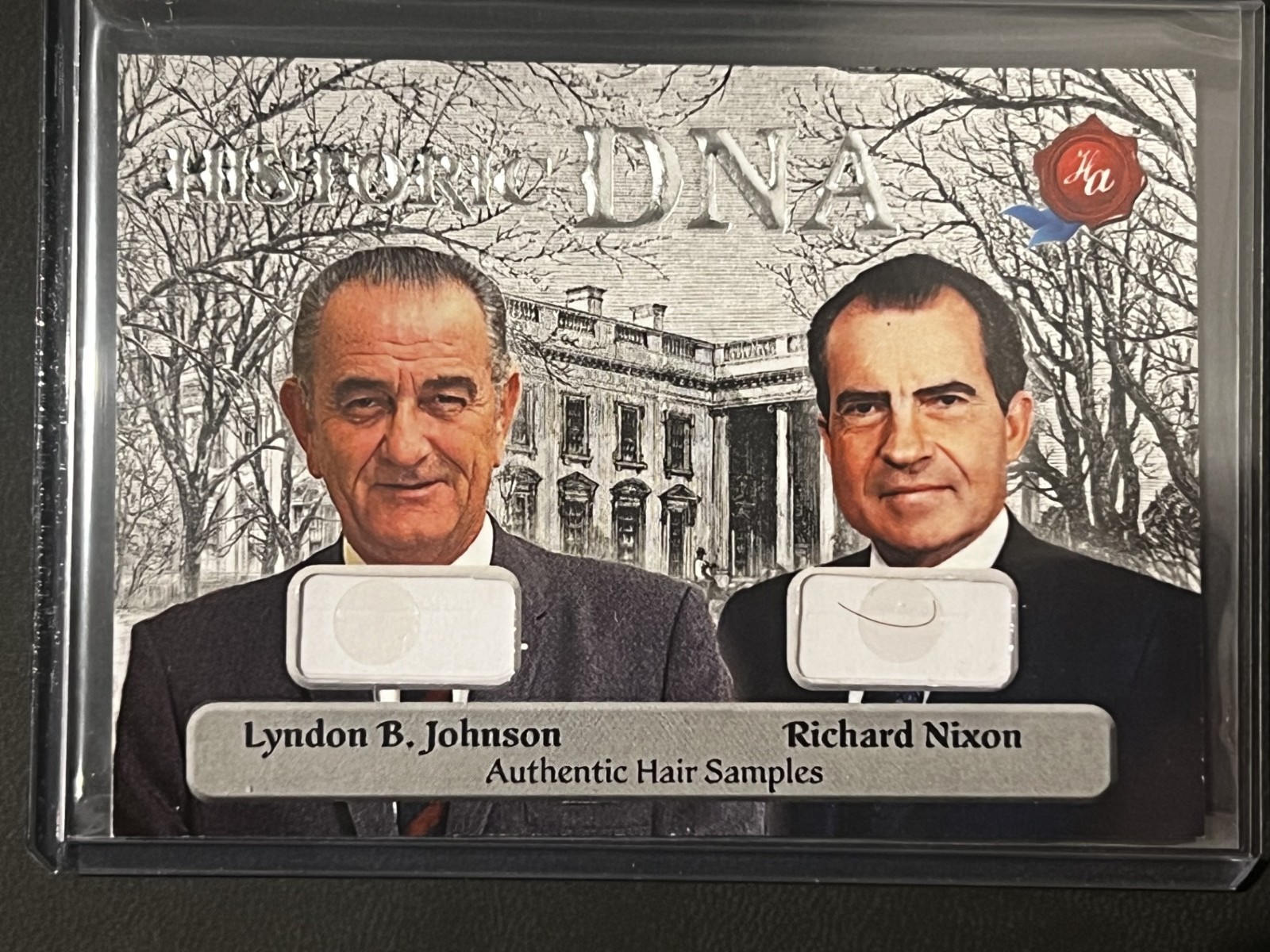 2025 POTUS LBJ Richard Nixon Historic DNA Hair Dual Relic Platinum 4/5