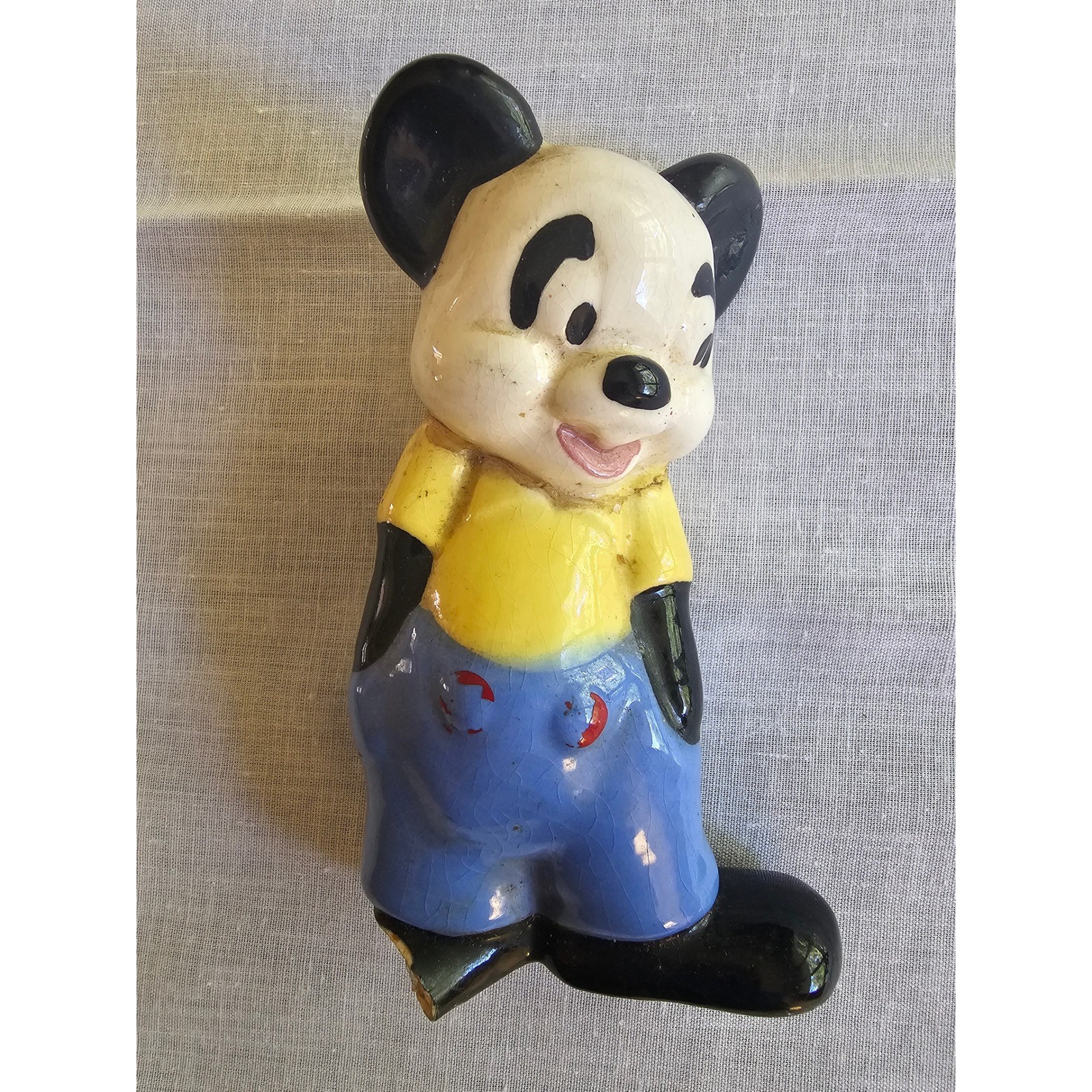 Vintage 1950s Andy Panda Ceramic Figurine Walter Lantz Cartoon Character 5.25\