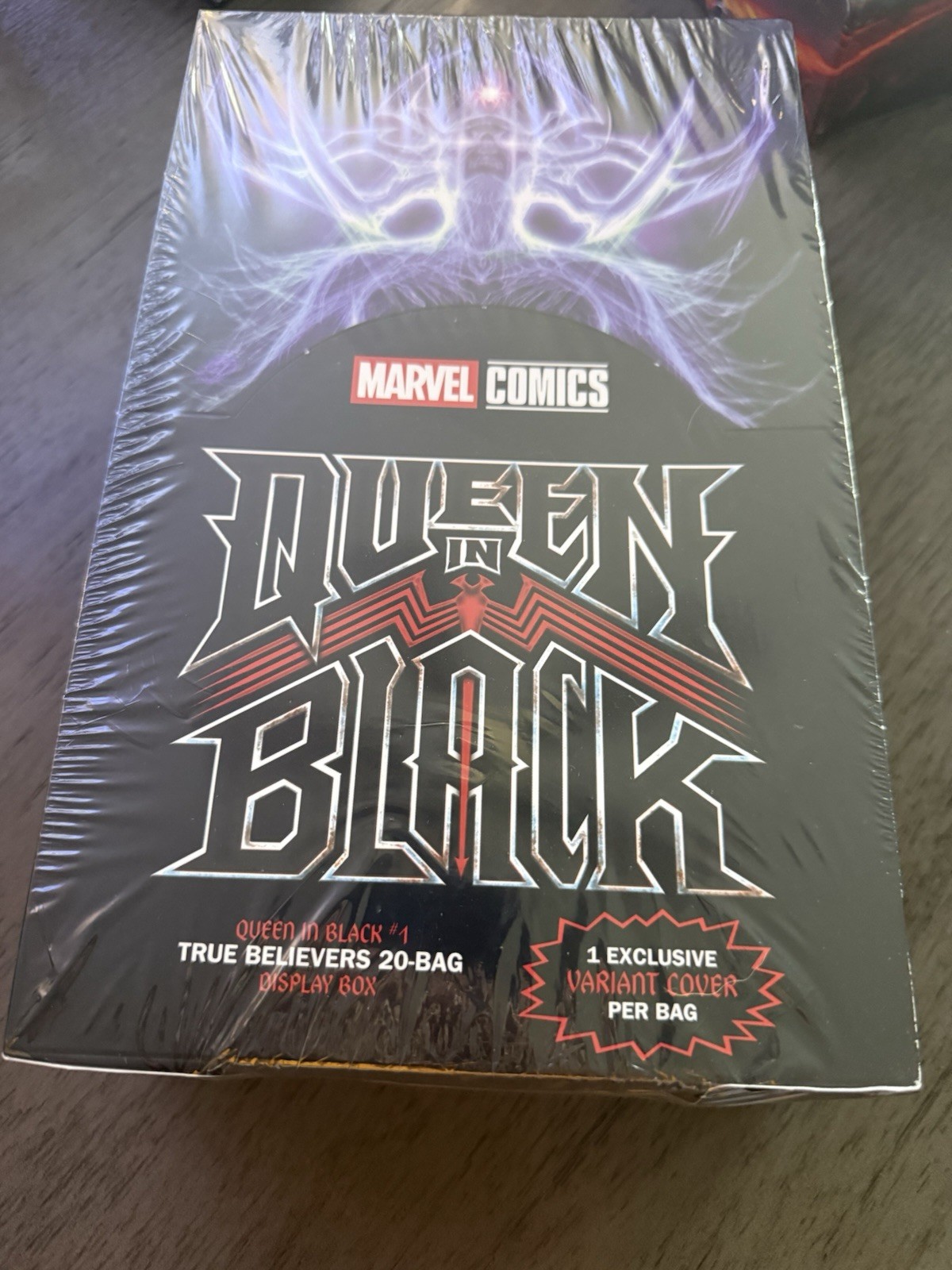 Queen In Black #1 True Believers Blind Bag 20-Bag Display Box 7/29/26