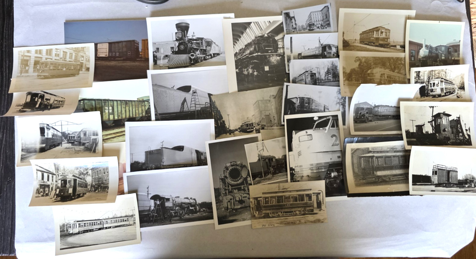C. 1930s - 1980s Lot Of 75 Train Trolley Interurban Rolling Stock Vintage Photos