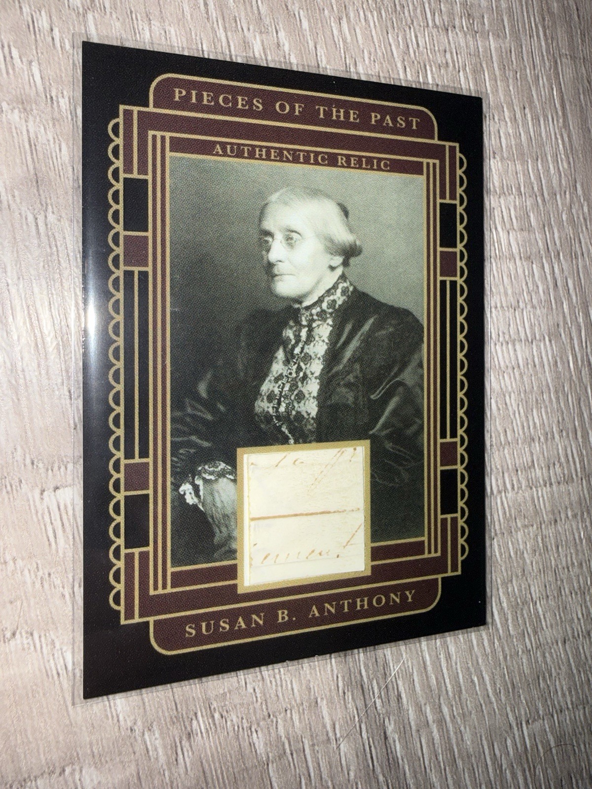2025 Pieces of the Past Susan B Anthony Handwritten Relic #SR-SBA