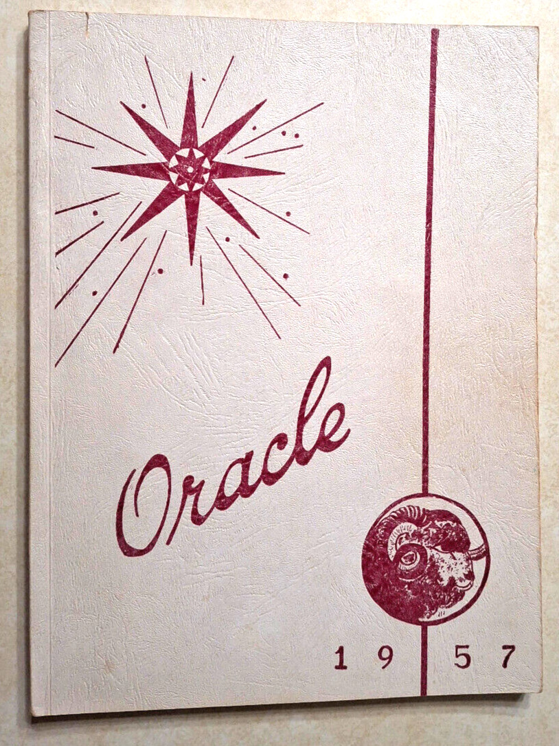 Vintage Bangor High School Maine ME Yearbook 1957 Oracle History 1950s Book