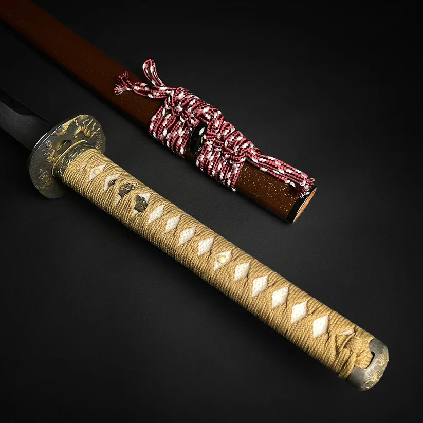 Musashi Horse & Flower Forged Battle Ready Full Tang Samurai Katana Sword