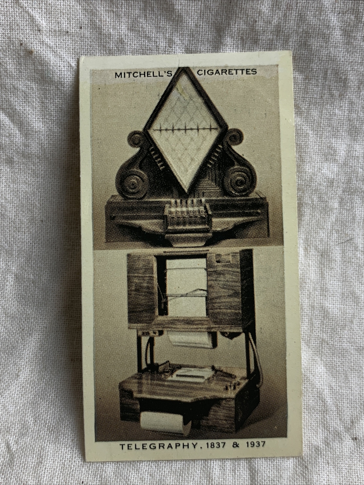 1937 Mitchell's Cigarettes WONDERFUL CENTURY 1837-1937 #16 Telegraphy 