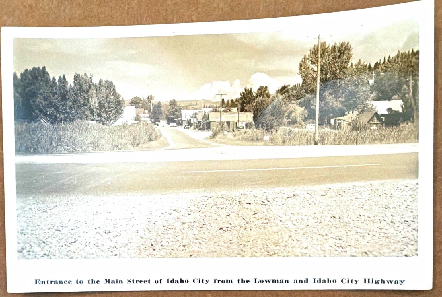 Kodak Real Photo RPPC Idaho City ID Main Street Entrance Lowman Highway Unposted Kodak Real Photo RPPC Idaho City ID Main Street Entrance Lowman Highway Unposted