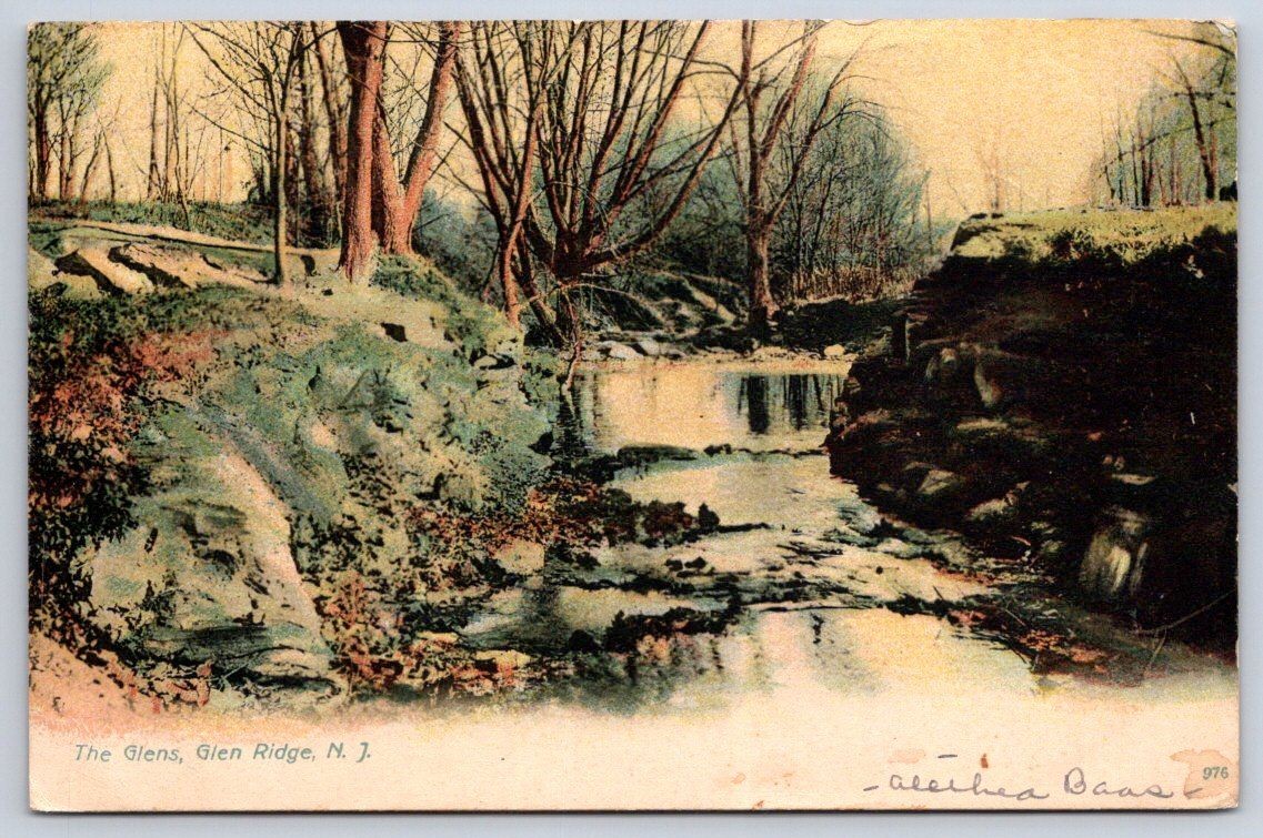 Newark Antique New Jersey Postcard GLEN RIDGE the Glens River View 1906