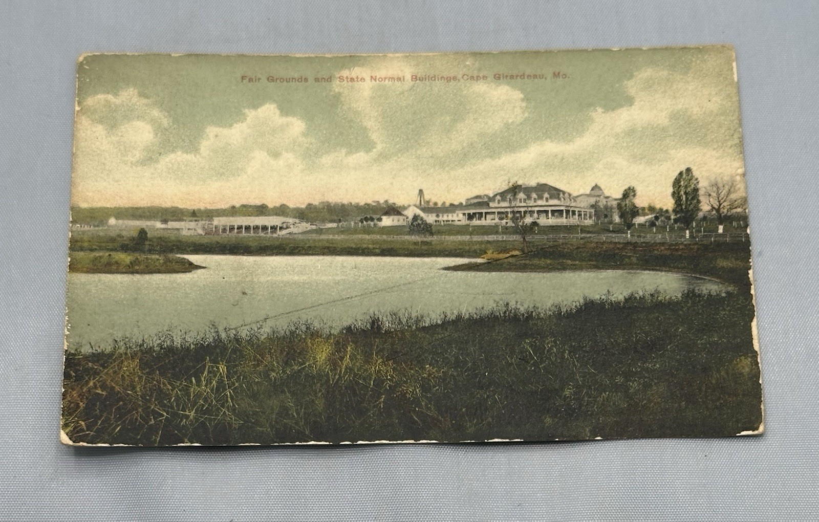 Cape Girardeau, MO fairgrounds & state normal bldg 1909 Vintage Postcard (1D)