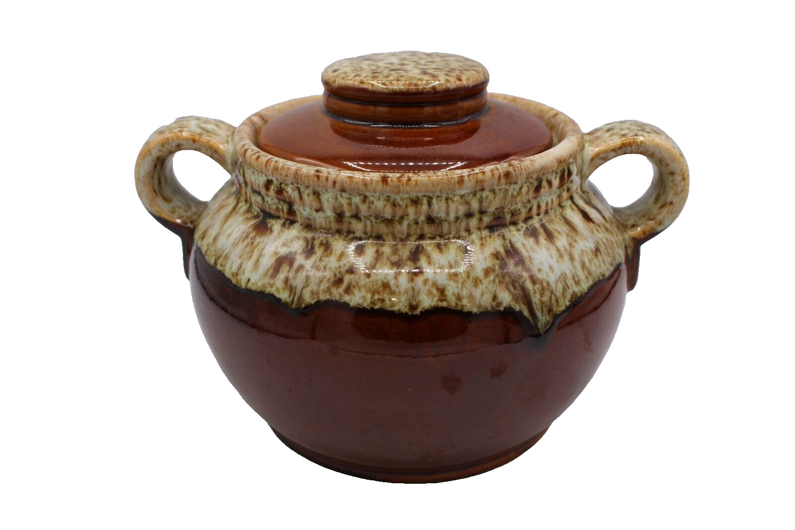 Vintage Brown Drip Glaze Stoneware/Pottery 5\