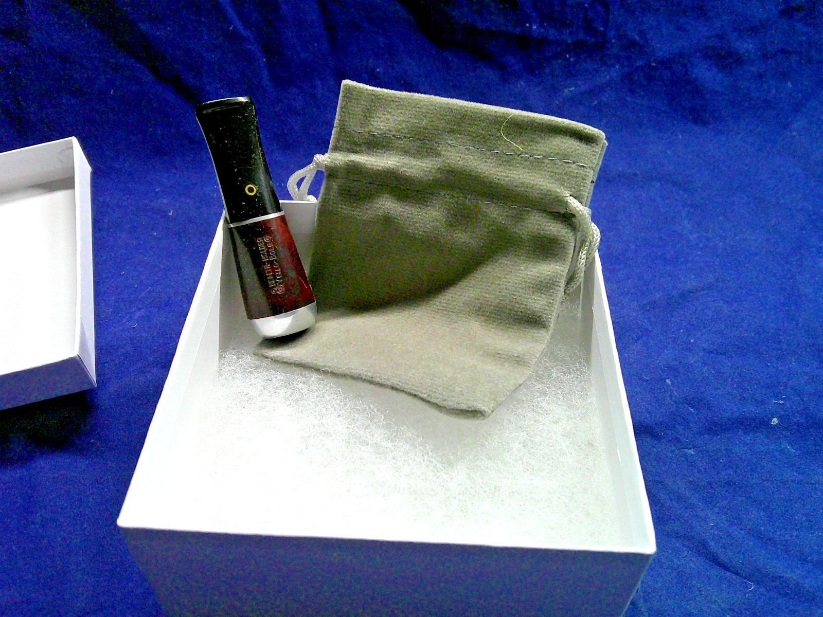 NEW SELDOM SEEN ANYWHERE YELLO-BOLE CIGAR HOLDER BRIAR WOOD STINGER POUCH BOX -7