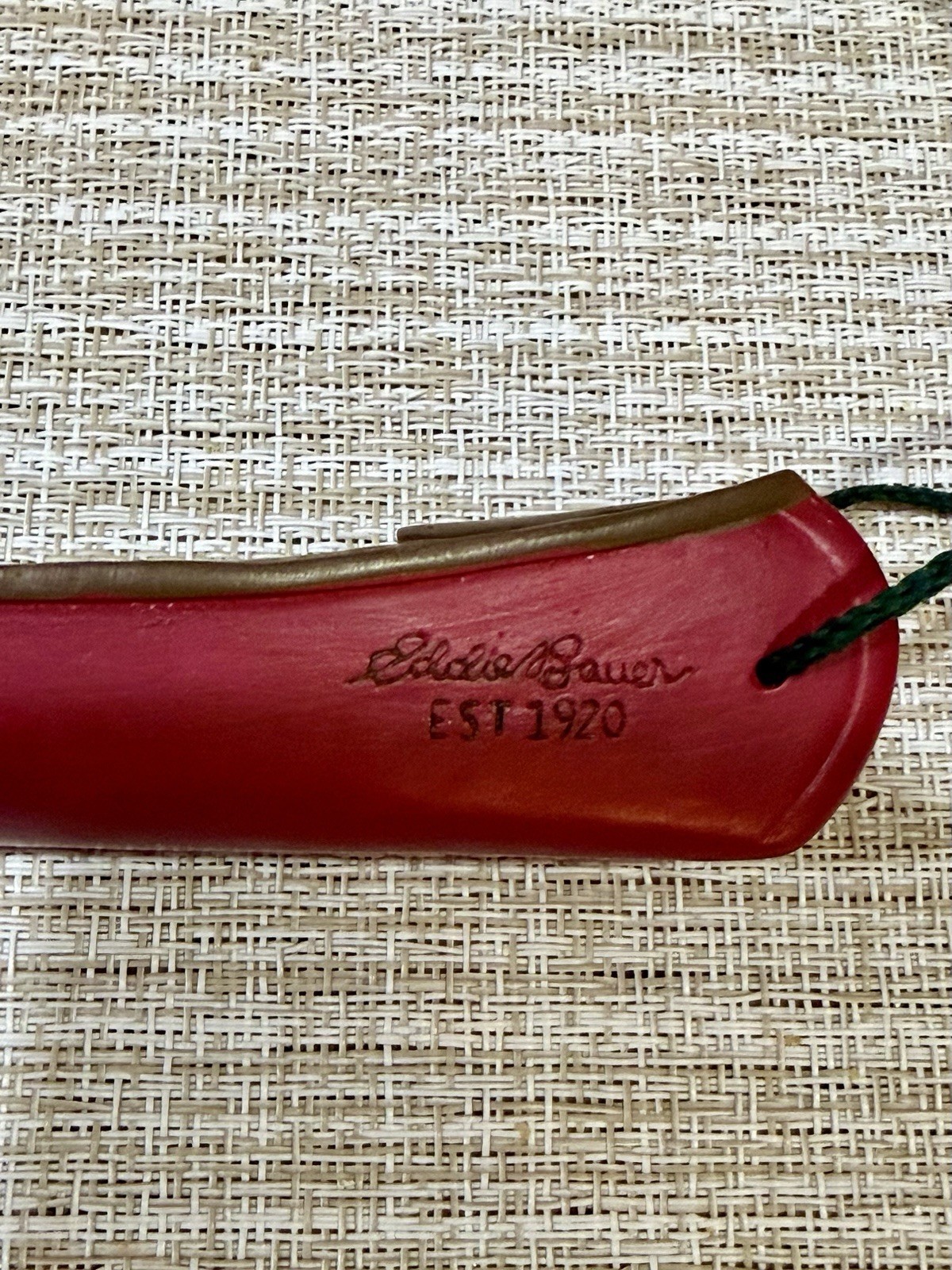 Rare Eddie Bauer Red Canoe Christmas Tree Ornament Vintage Holiday Decor Rare Eddie Bauer Red Canoe Christmas Tree Ornament Vintage Holiday Decor