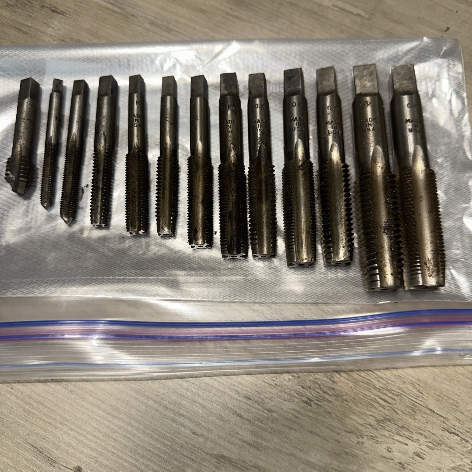 Vintage GTD Greenfield Taps Lot of 13 Variety of Sizes O. K. Junior