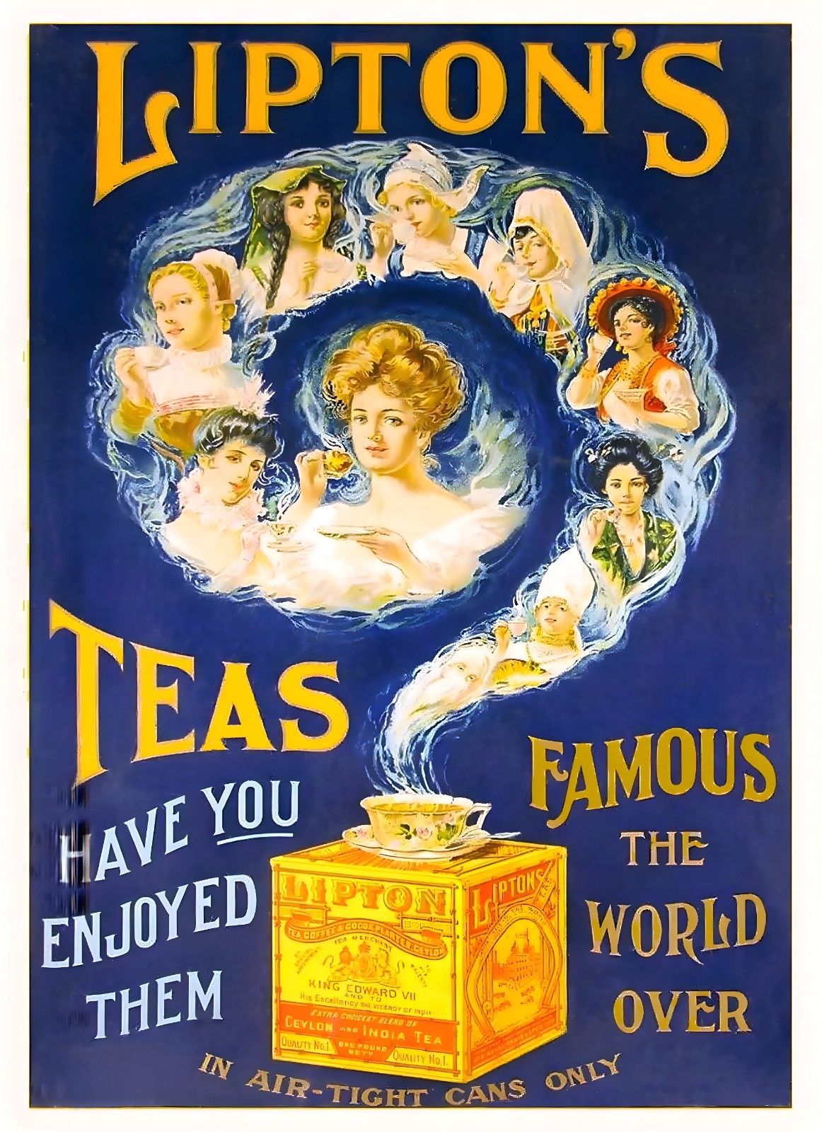 Liptons Tea Vintage Advertisement Poster Art Premium Photo Print 4 Sizes #2