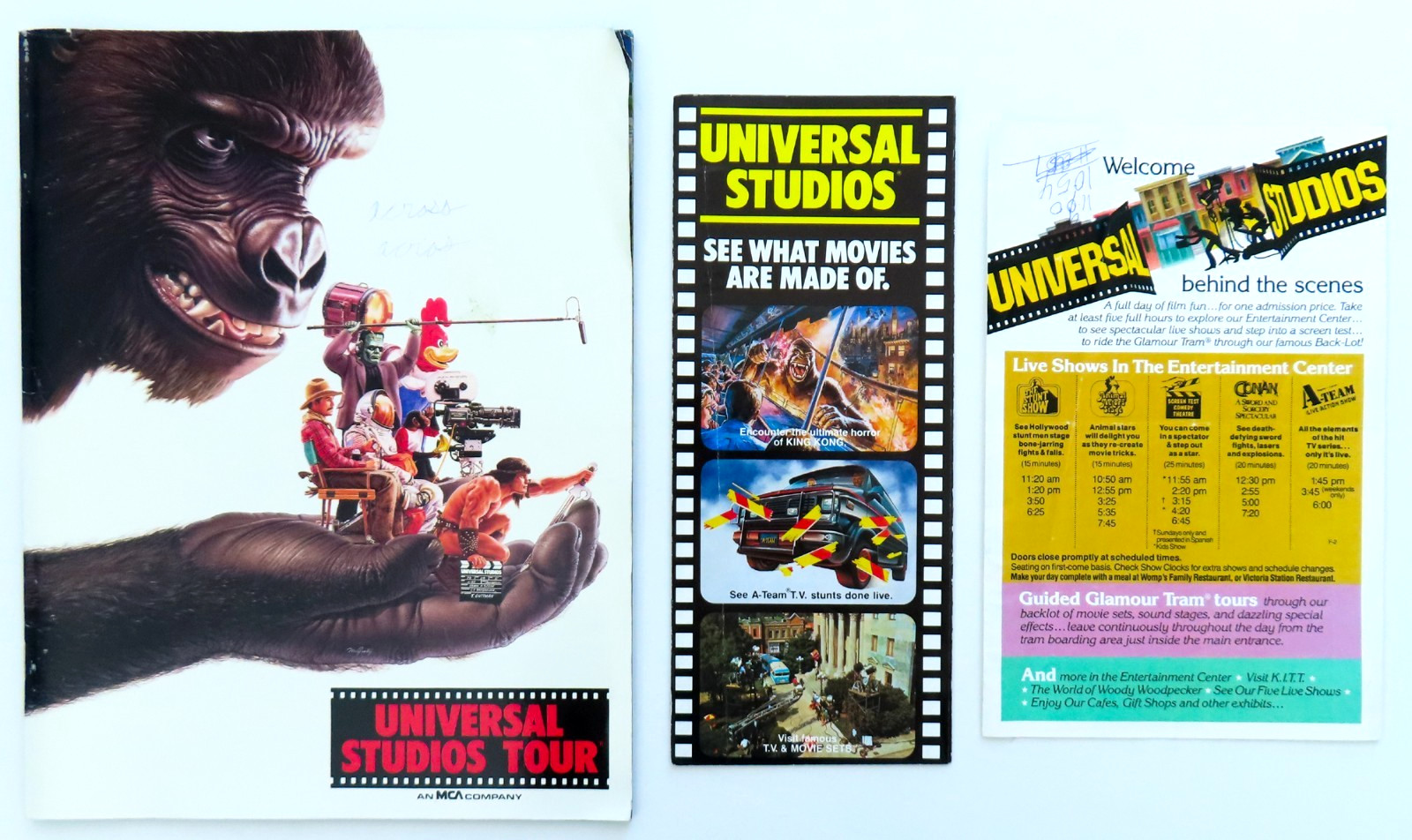 Universal Studios Lot Vintage 1986 80s Tour Brochure California Park Travel CA