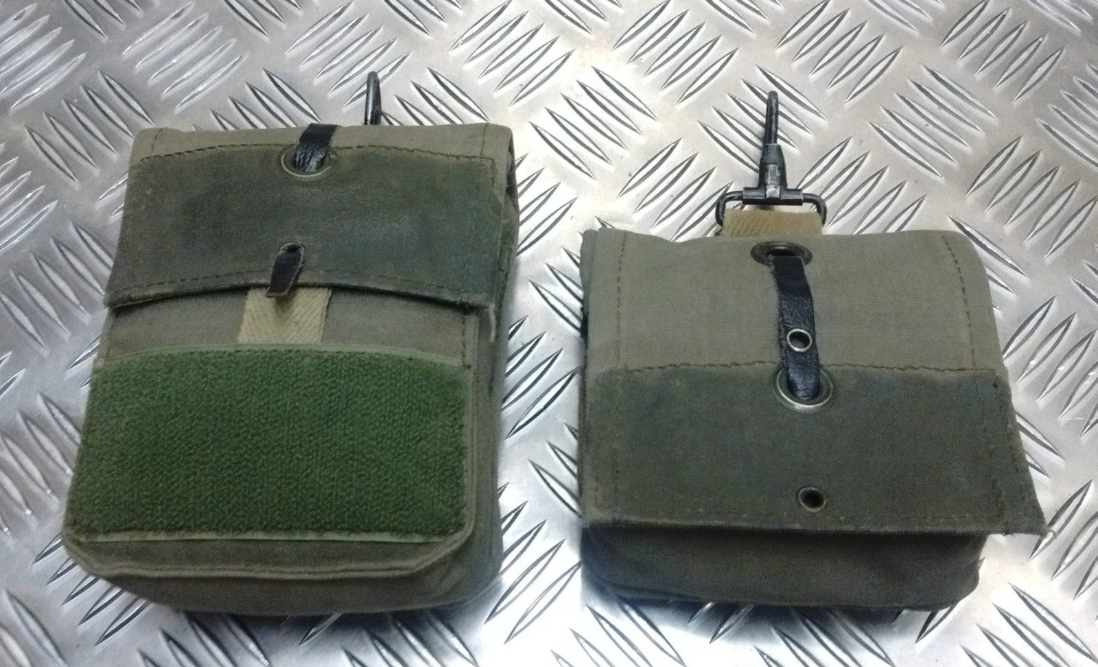 Genuine Vintage French F2 Ammo / Medic Canvas Pouch Green