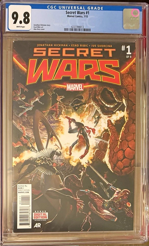 Marvel Secret Wars #1 CGC 9.8 (2015) Alex Ross Cover Hickman Ribic