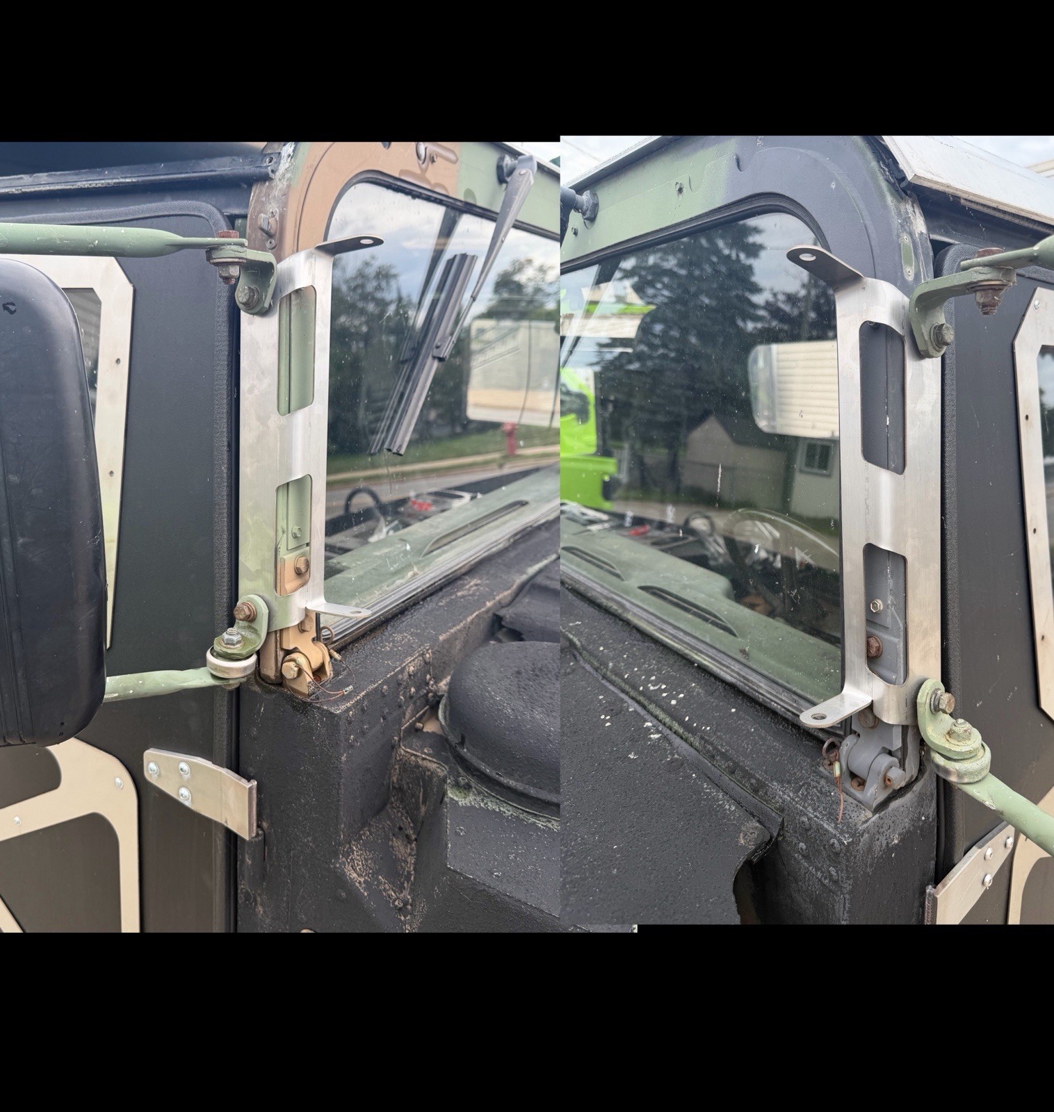 LIGHT BAR MOUNTING BRACKET FOR HMMWV/ HUMVEE / H1 M998 M1123 M1045 Set 2x