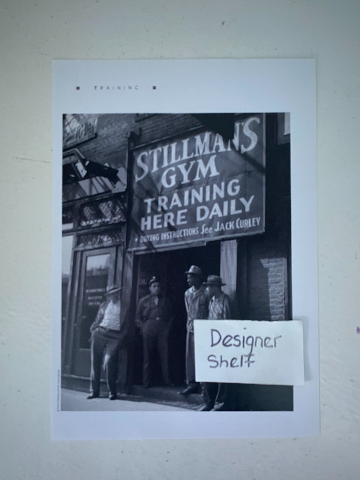 Joe Lewis Boxer & Jack Blackburn Stillman's Gym Scene Book Photograph