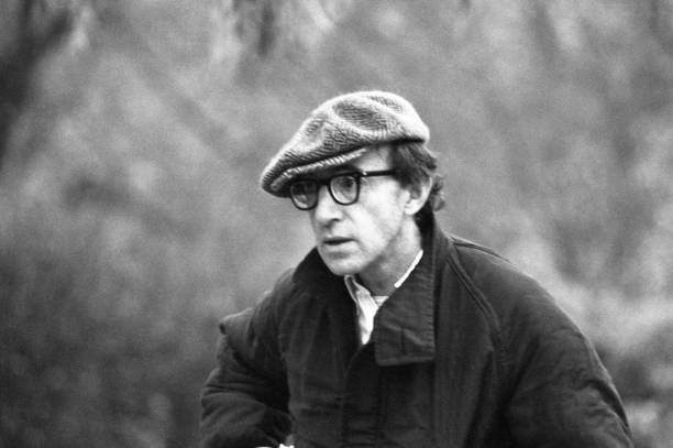 Portrait of Woody Allen in the 1980s Historical Old Photo 1
