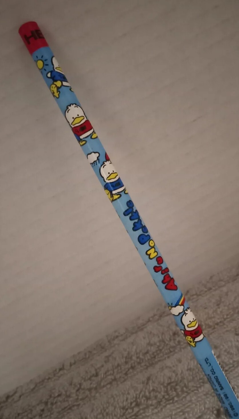 Vintage 1999 Sanrio AHIRU NO PEKKLE Wood Pencil ~ Hello Kitty ~ New Old Stock