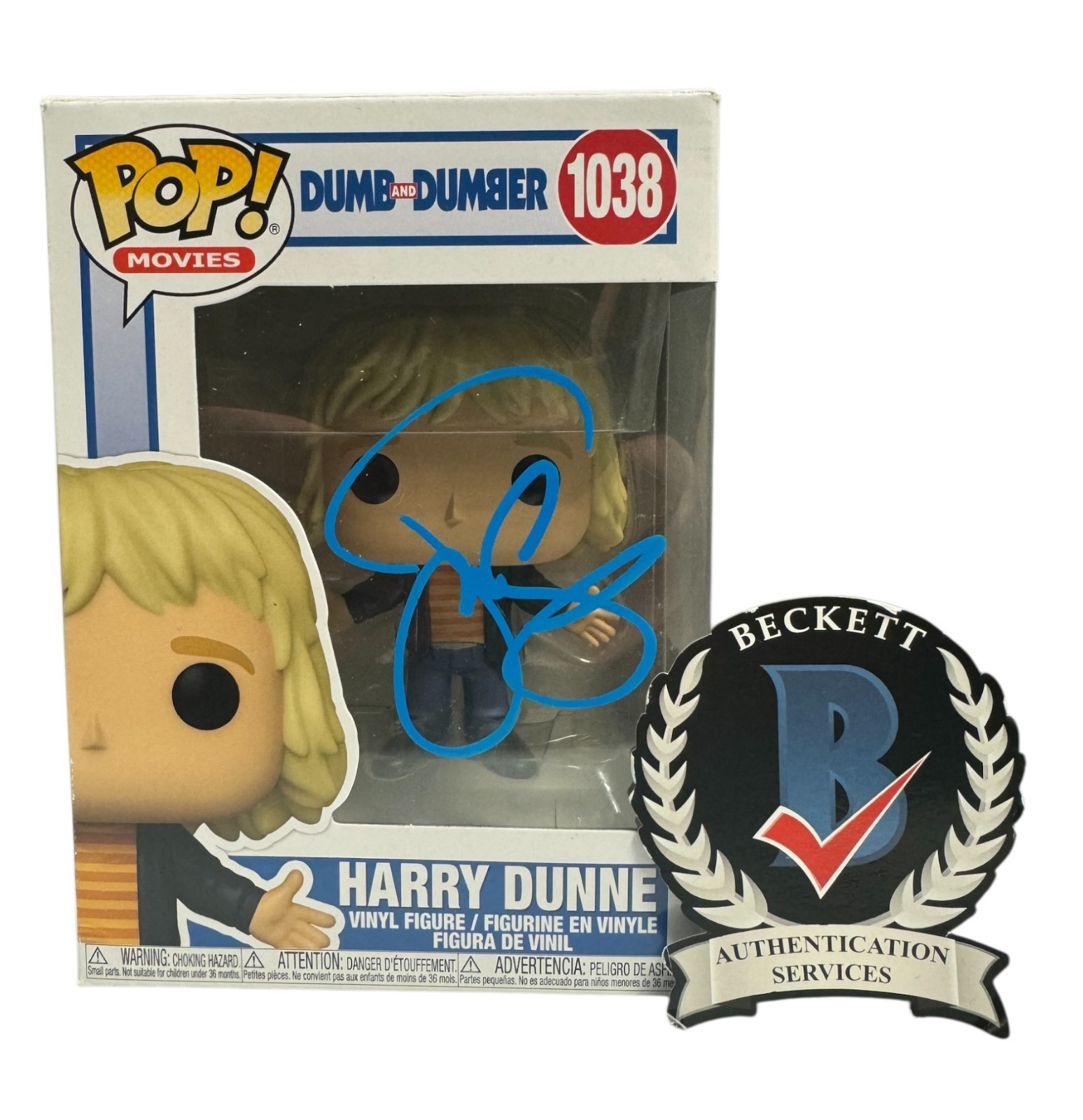 Jeff Daniels Signed Autograph Dumb And Dumber  1038 Funko Pop Beckett BAS Harry