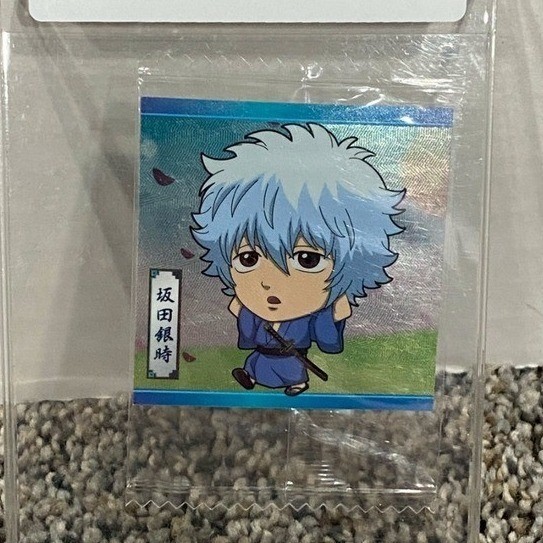 Bandai Gintama Wafer Seal Sticker Gintoki Sakata Holographic Chibi 2-25 NEW