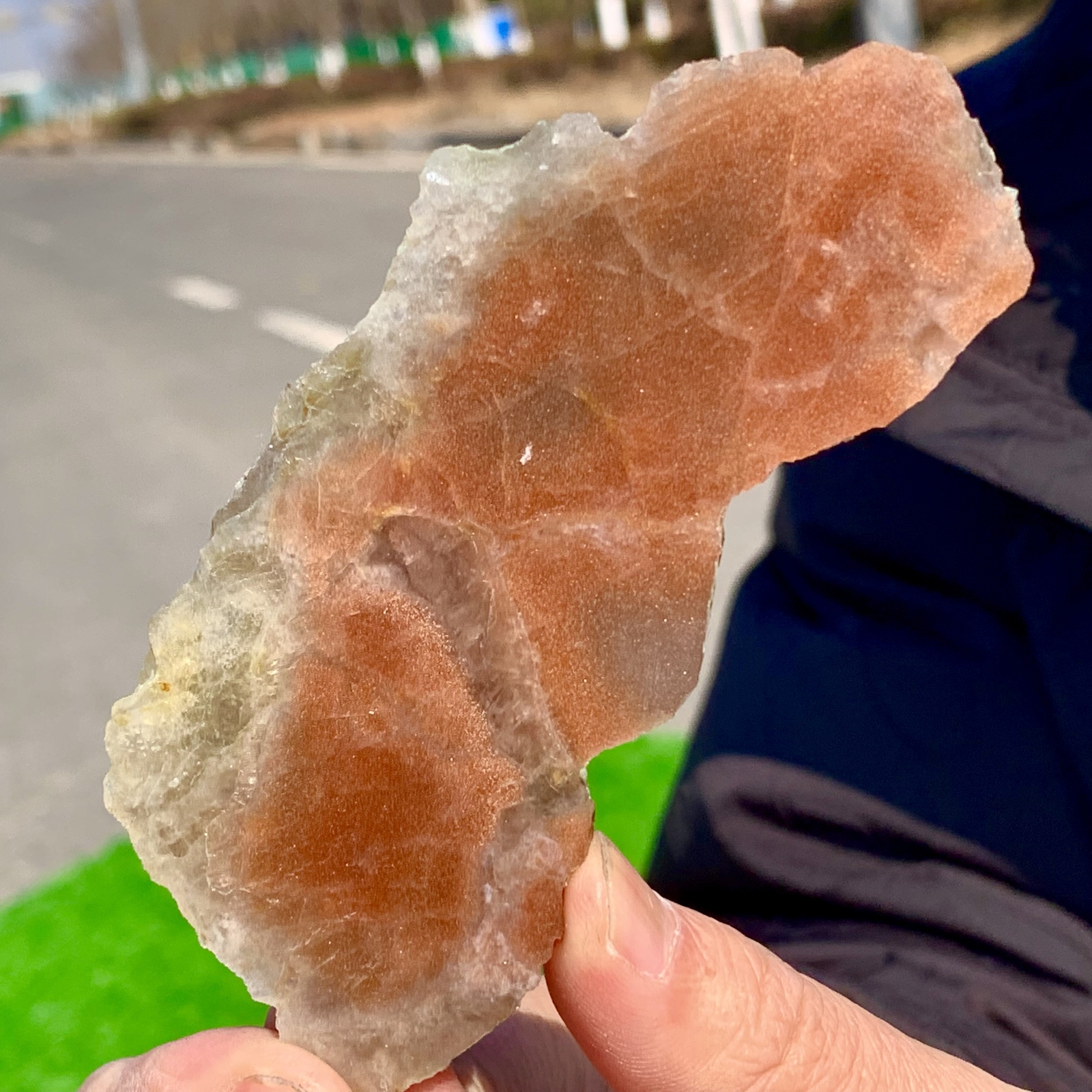 85G Natural Strong SunStone Quartz Crystal Spiritual Restoration