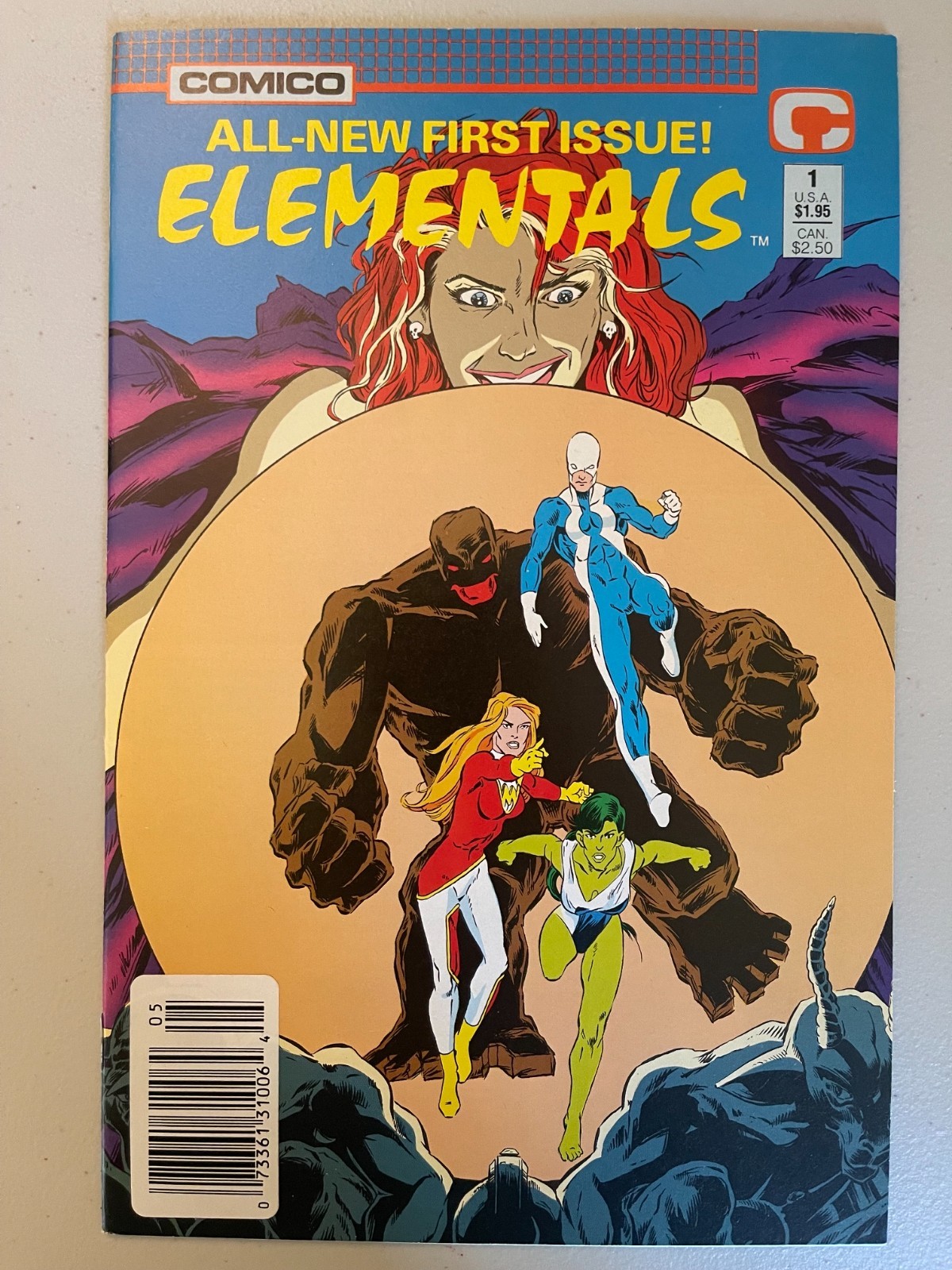 Elementals #1 Vol. 2 1989 Comico Comics High Grade Comic Book Q58-208