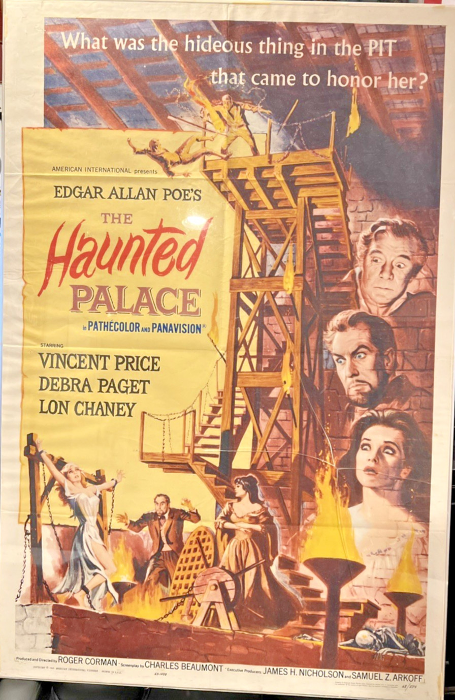 Vincent Price The Haunted Palace Original 27x41\