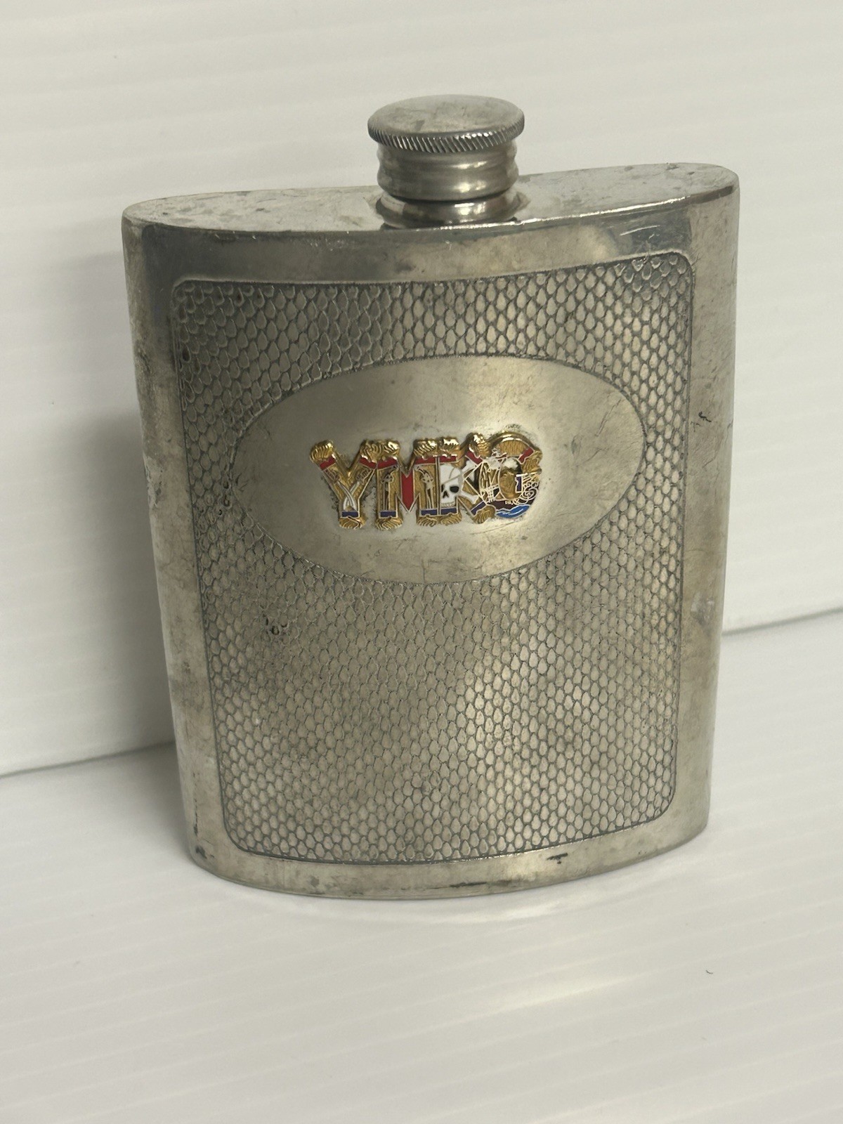 Ye Mystic Krewe of Gasparilla English Pewter Hip Flask Made in Sheffield England