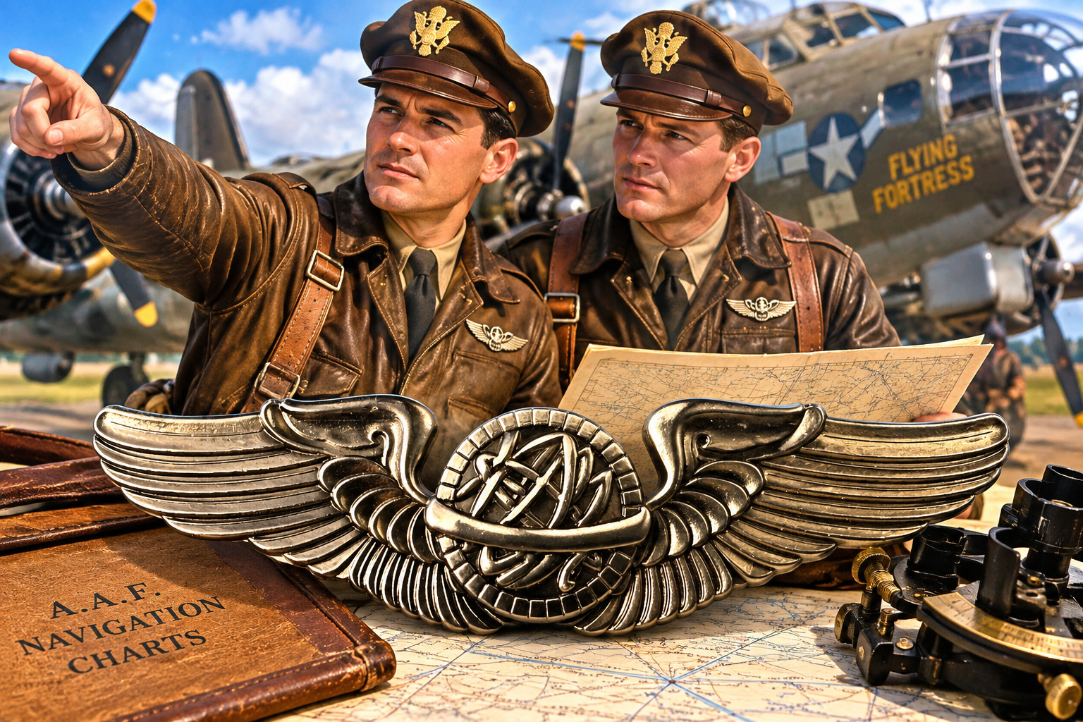 USAAF NAVIGATOR WINGS 3 INCH