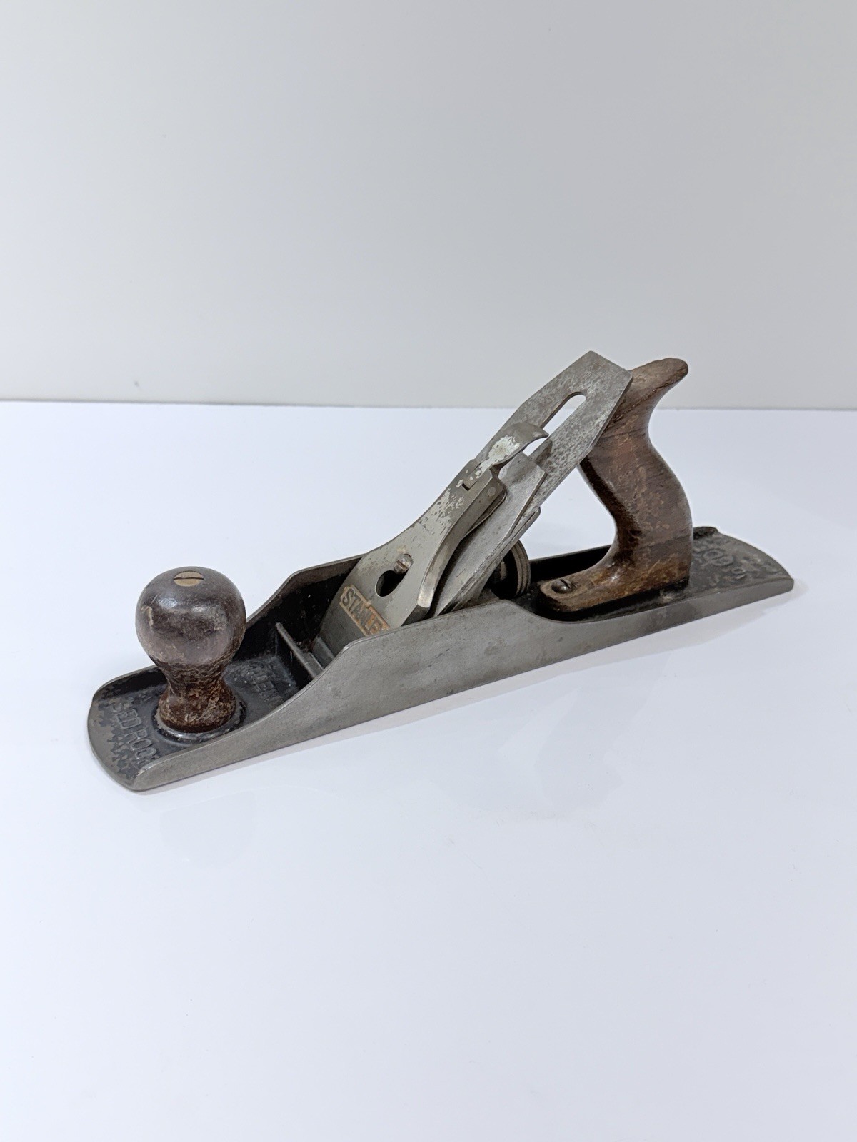 Vntg. Stanley Bedrock No. 605 Smooth Bottom -Works Project