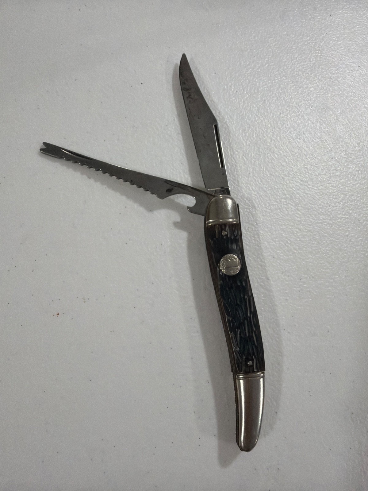 VINTAGE STAINLESS Colonial Fish Knife (h60)