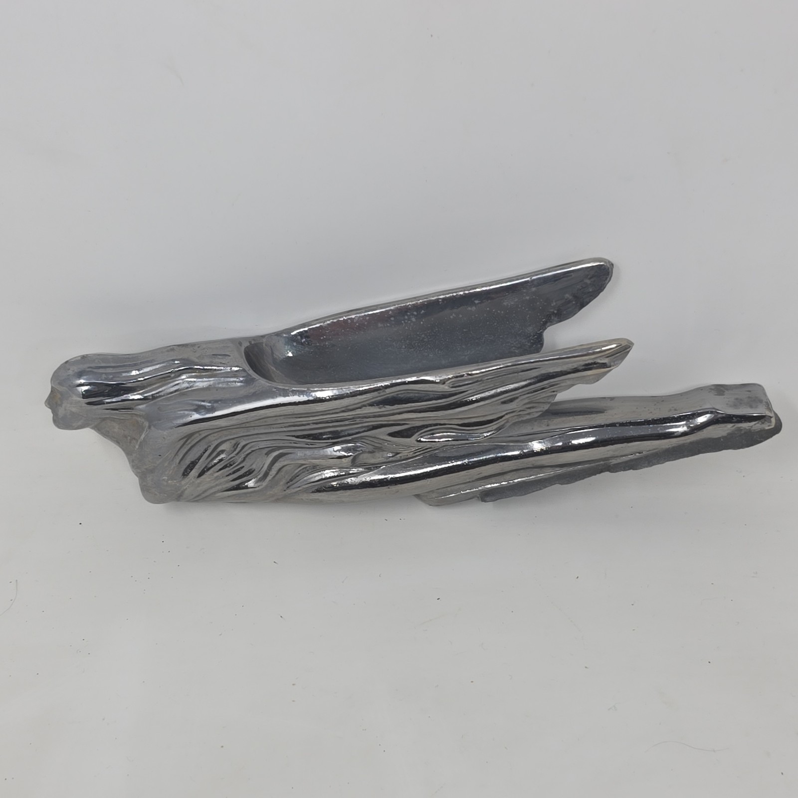 Vtg. 1941 Flying Goddess. Cadillac Hood Chrome Minor Aged Pitting. 9½