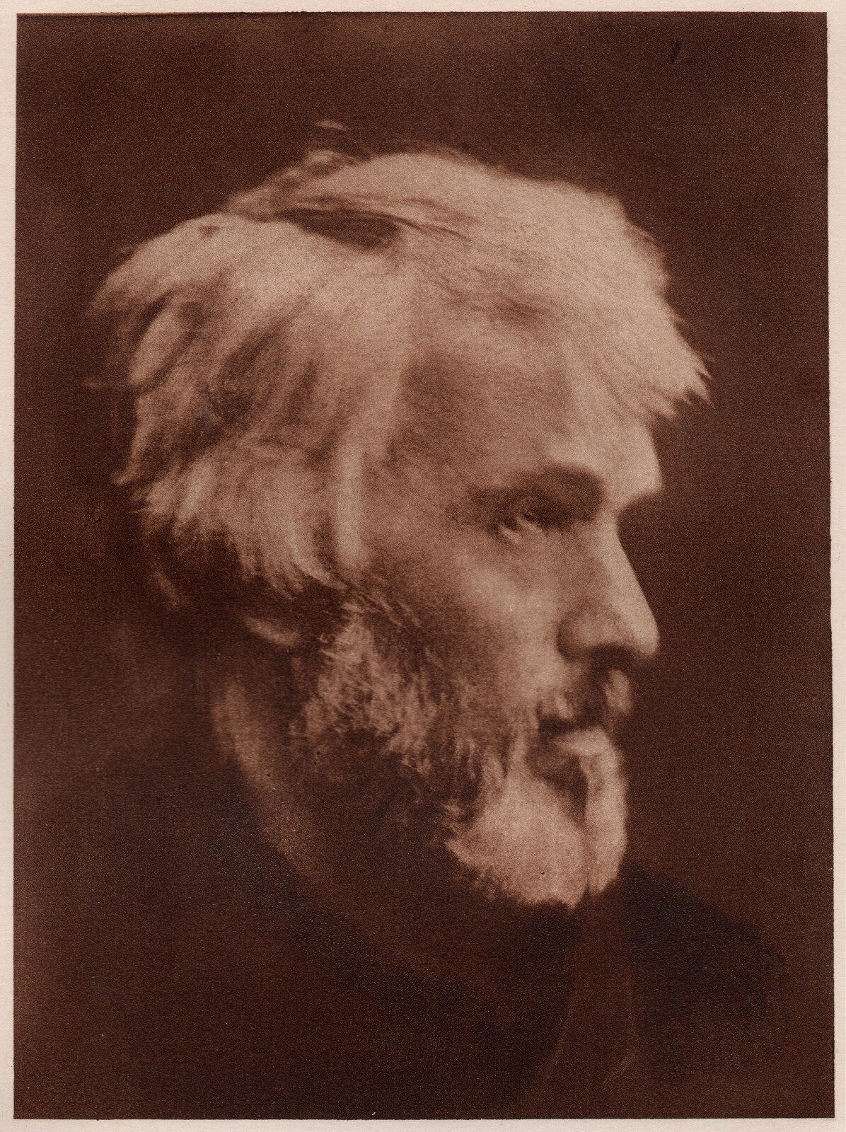 JULIA MARGARET CAMERON, Antique Photogravure of Thomas Carlyle, 1898 JULIA MARGARET CAMERON, Antique Photogravure of Thomas Carlyle, 1898