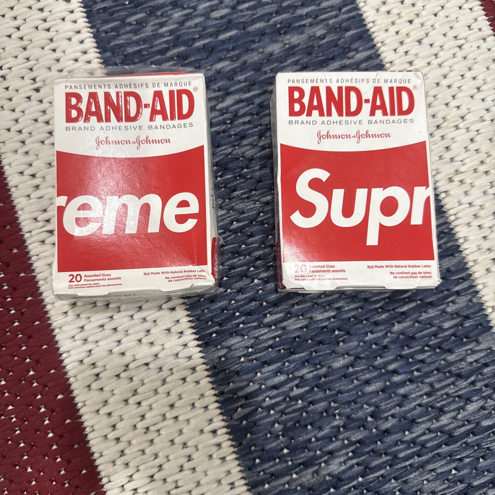 Supreme Band-Aid 2-Pack SS19 20 Count Each Supreme Band-Aid 2-Pack SS19 20 Count Each