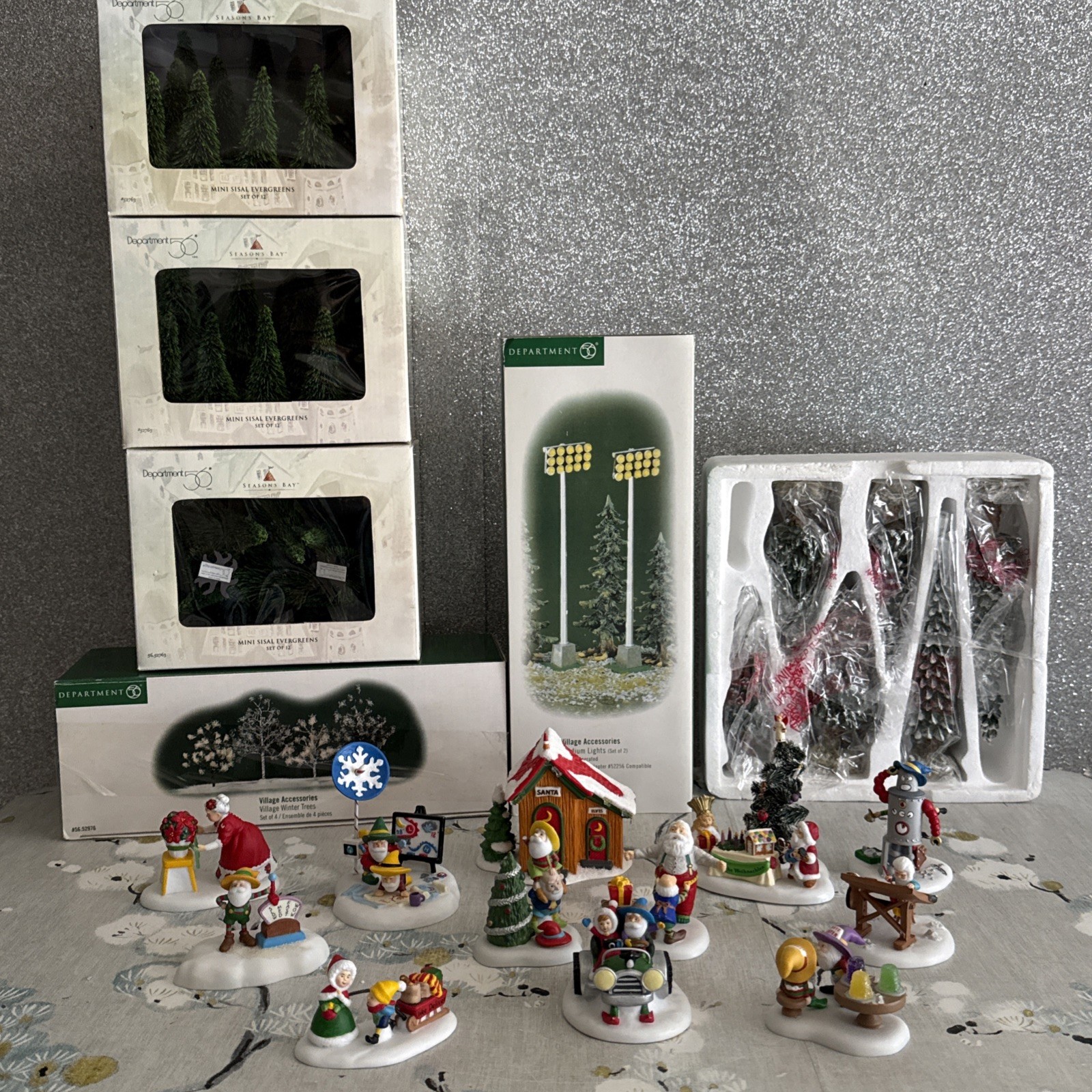Department 56 Large Lot of North Pole Figurines/Accessories Excellent Condition Department 56 Large Lot of North Pole Figurines/Accessories Excellent Condition