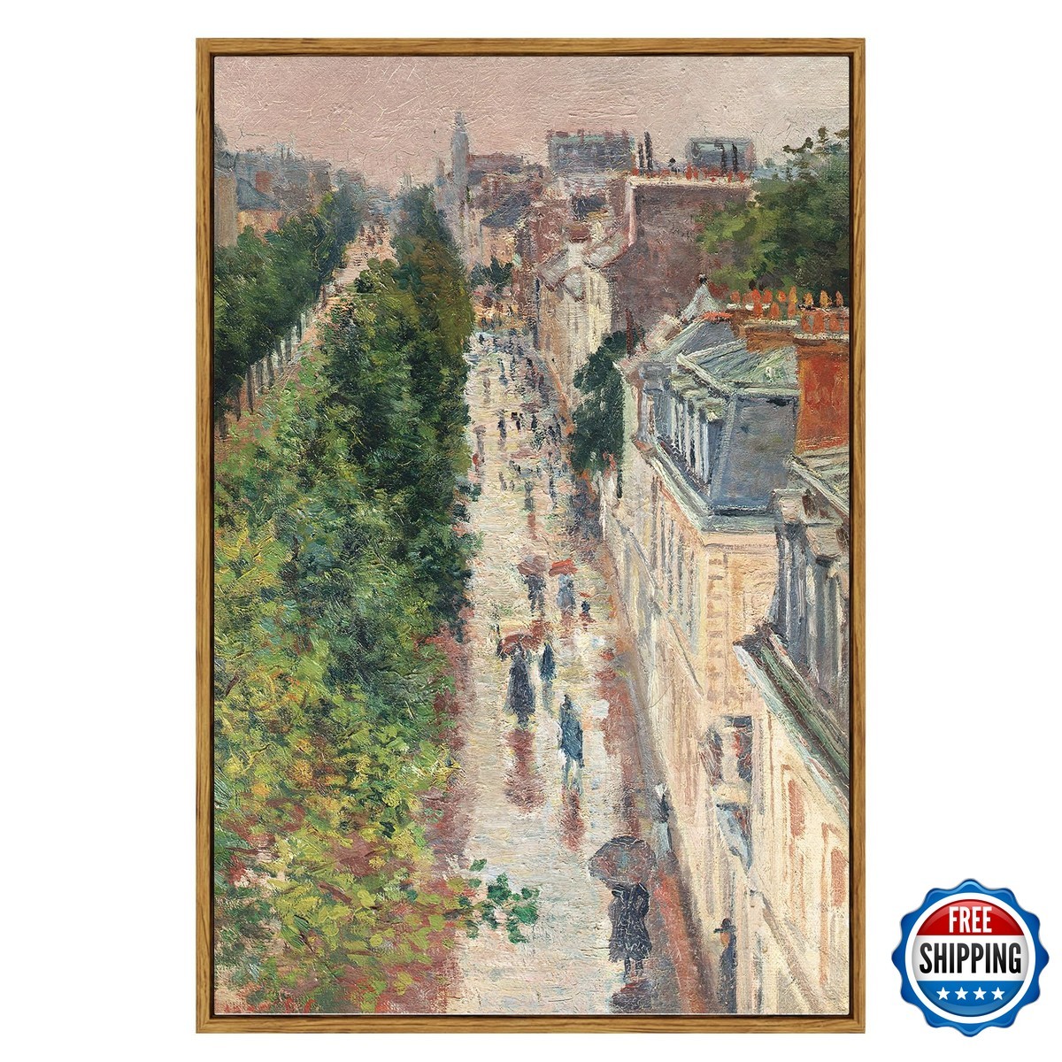 ARPEOTCY Cityscape Framed Canvas Wall Art 24x36 Inch Vintage French Street ARPEOTCY Cityscape Framed Canvas Wall Art 24x36 Inch Vintage French Street