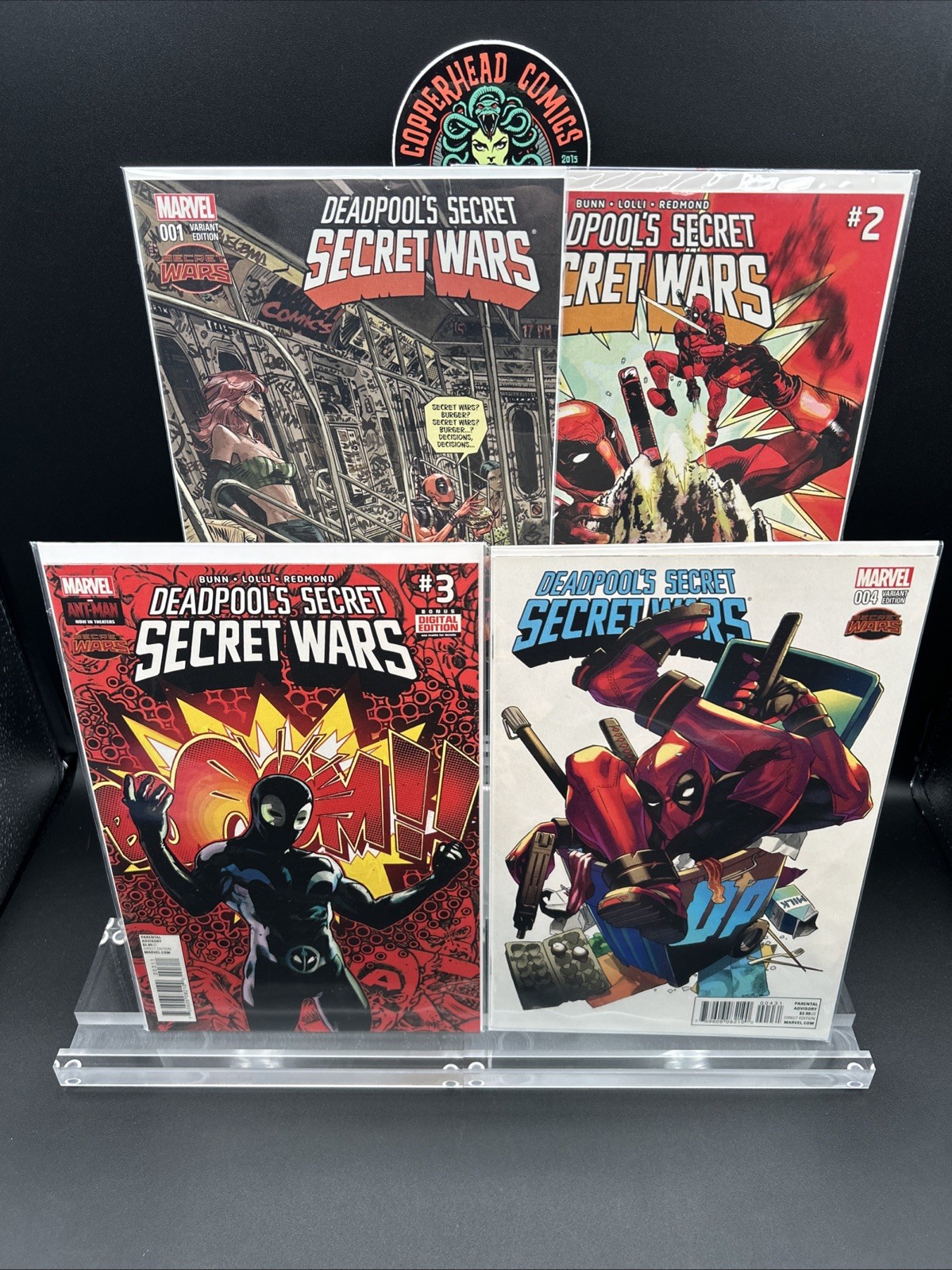 Deadpool’s Secret Secret Wars #1-4 2015 Complete Set NM AVG Panosian Variant Deadpool’s Secret Secret Wars #1-4 2015 Complete Set NM AVG Panosian Variant