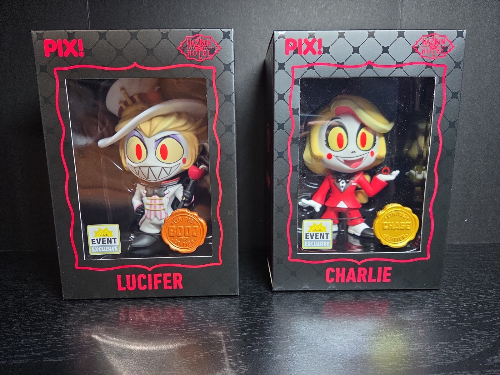 Thrilljoy Pix Pr SDCC Retail Hazbin Hotel Lucifer Hero & Charlie Chase $56.99