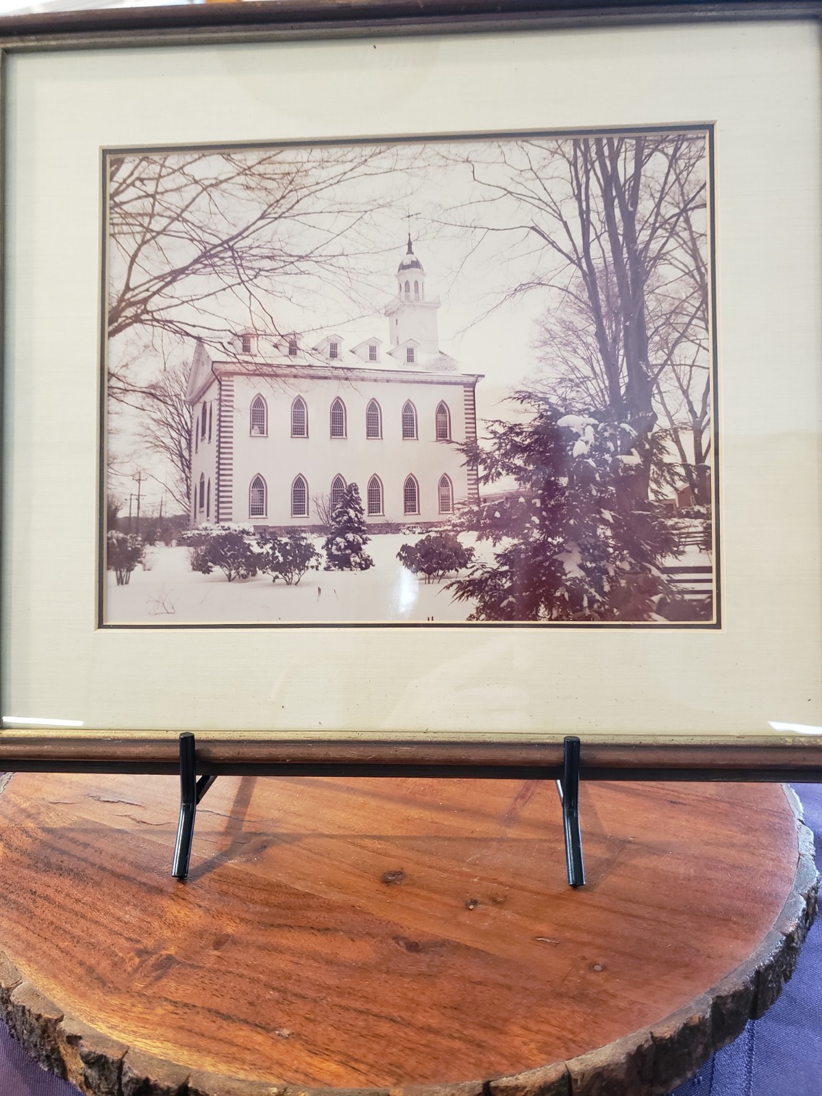 Vintage Kirtland Temple Framed Photo Print 8x10
