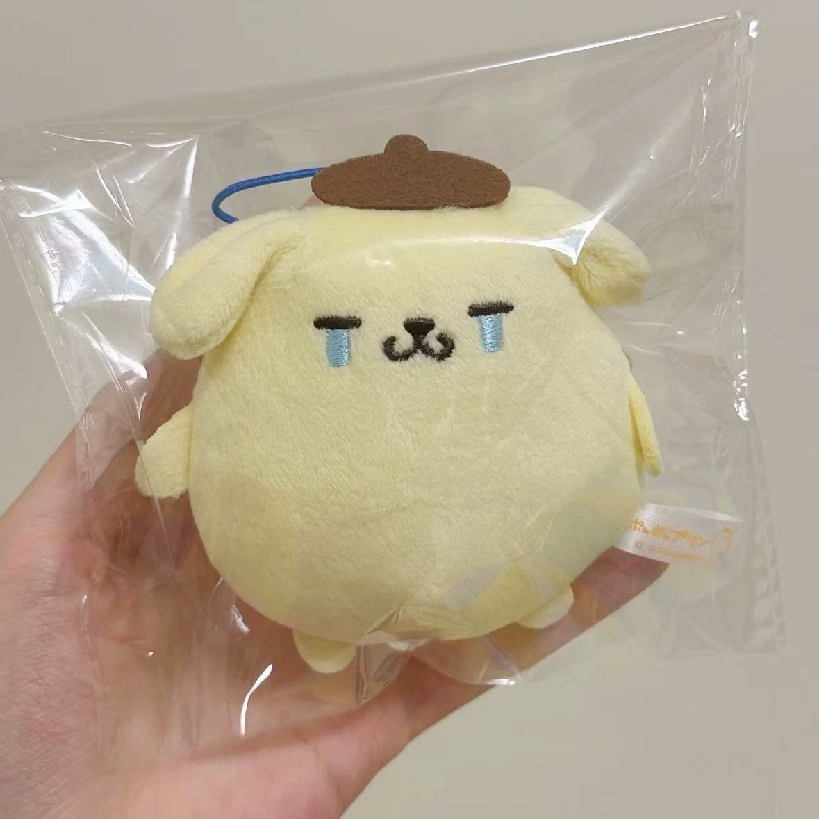 Sanrio Pompompurin Crying Mascot Plush Charm Plush Doll Gift Kids Toy