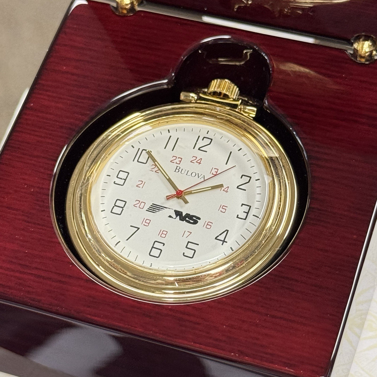 Norfolk Southern NS Railroad Bulova Pocket Watch W/ Original Packaging