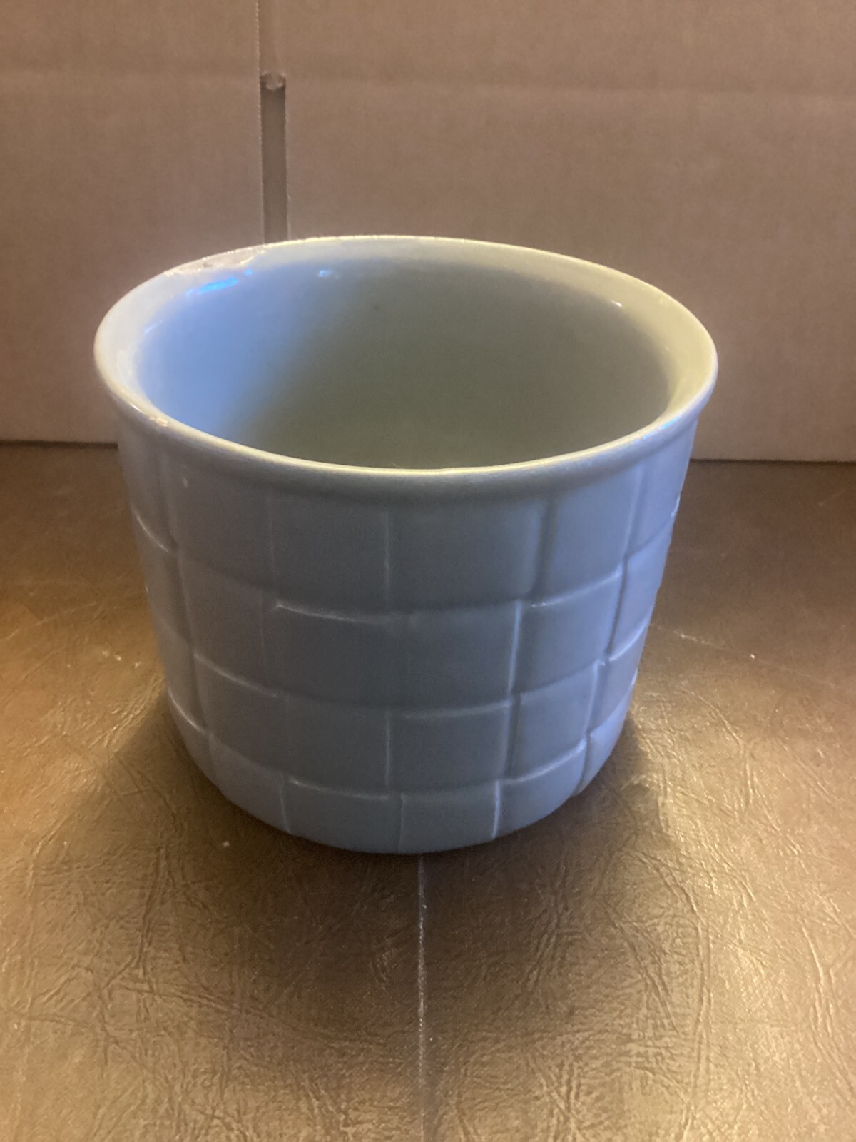 Vintage Haeger Gray Basketweave Planter MCM #5119